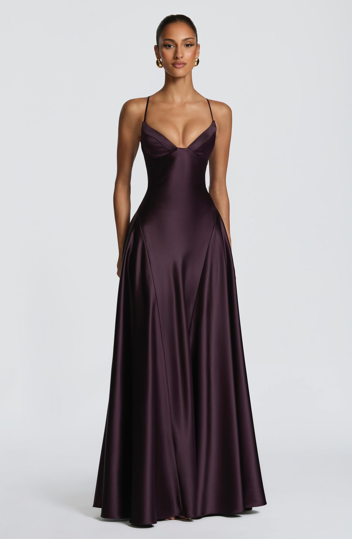 Asterin Maxi Dress in Plum