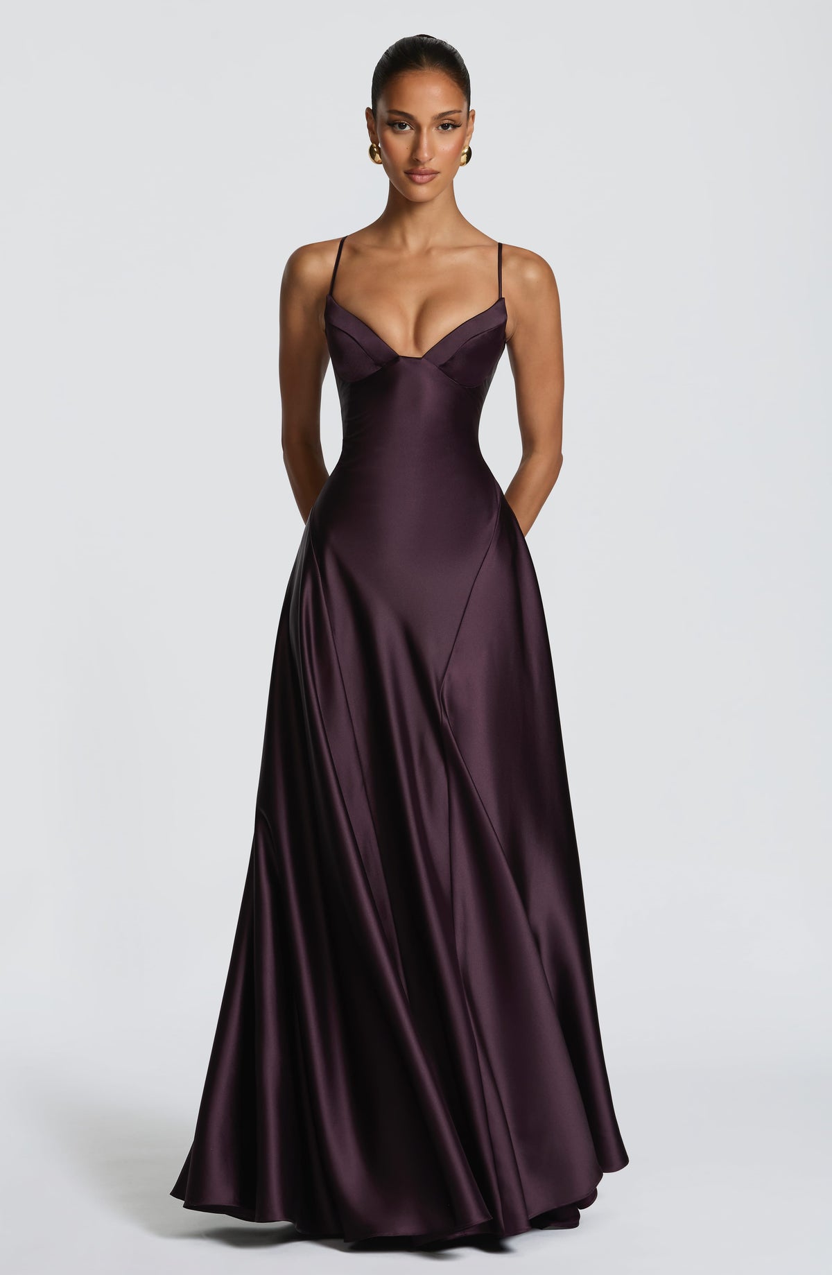Asterin Maxi Dress in Plum