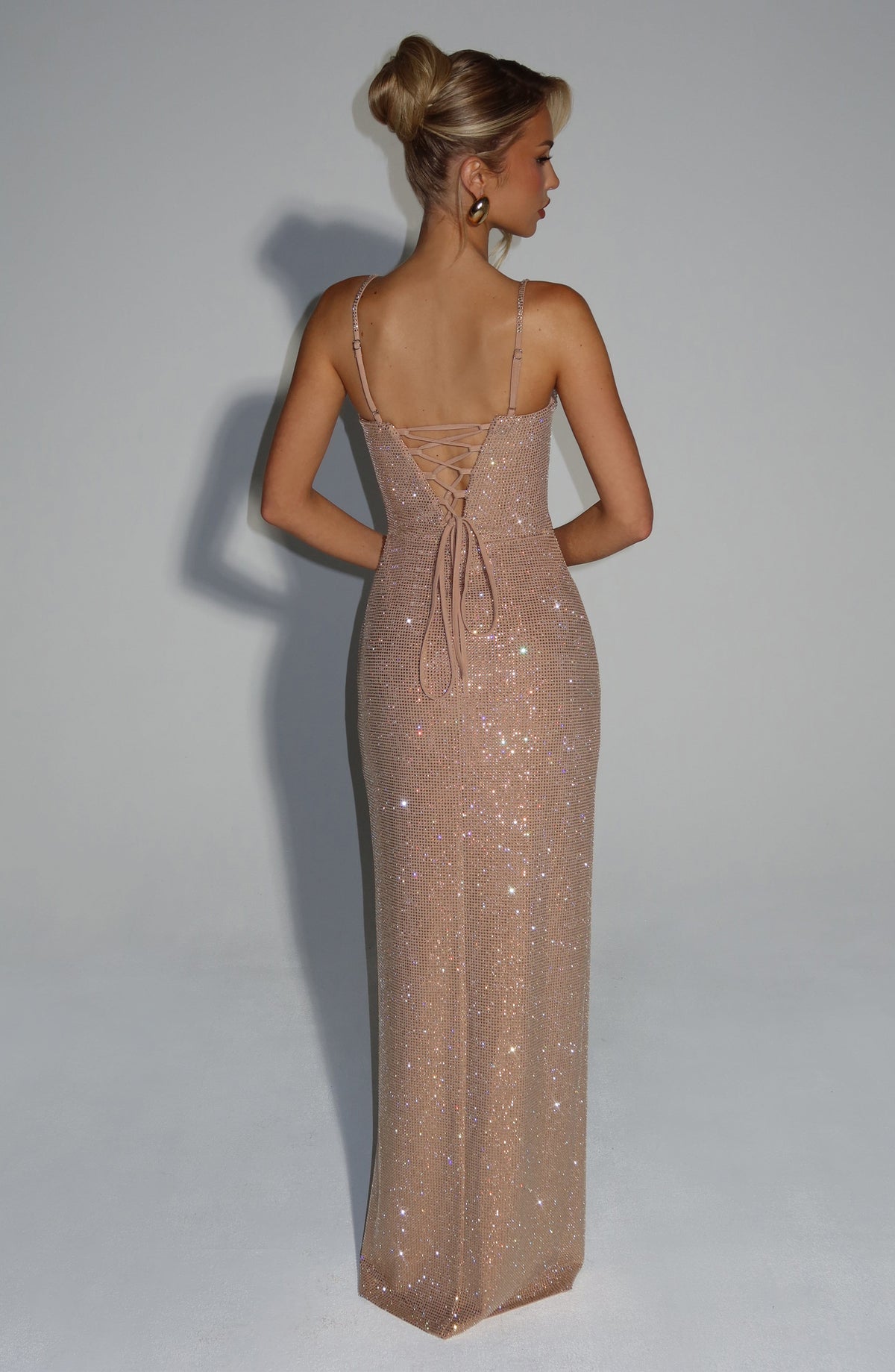 Astrid Maxi Dress in Gold