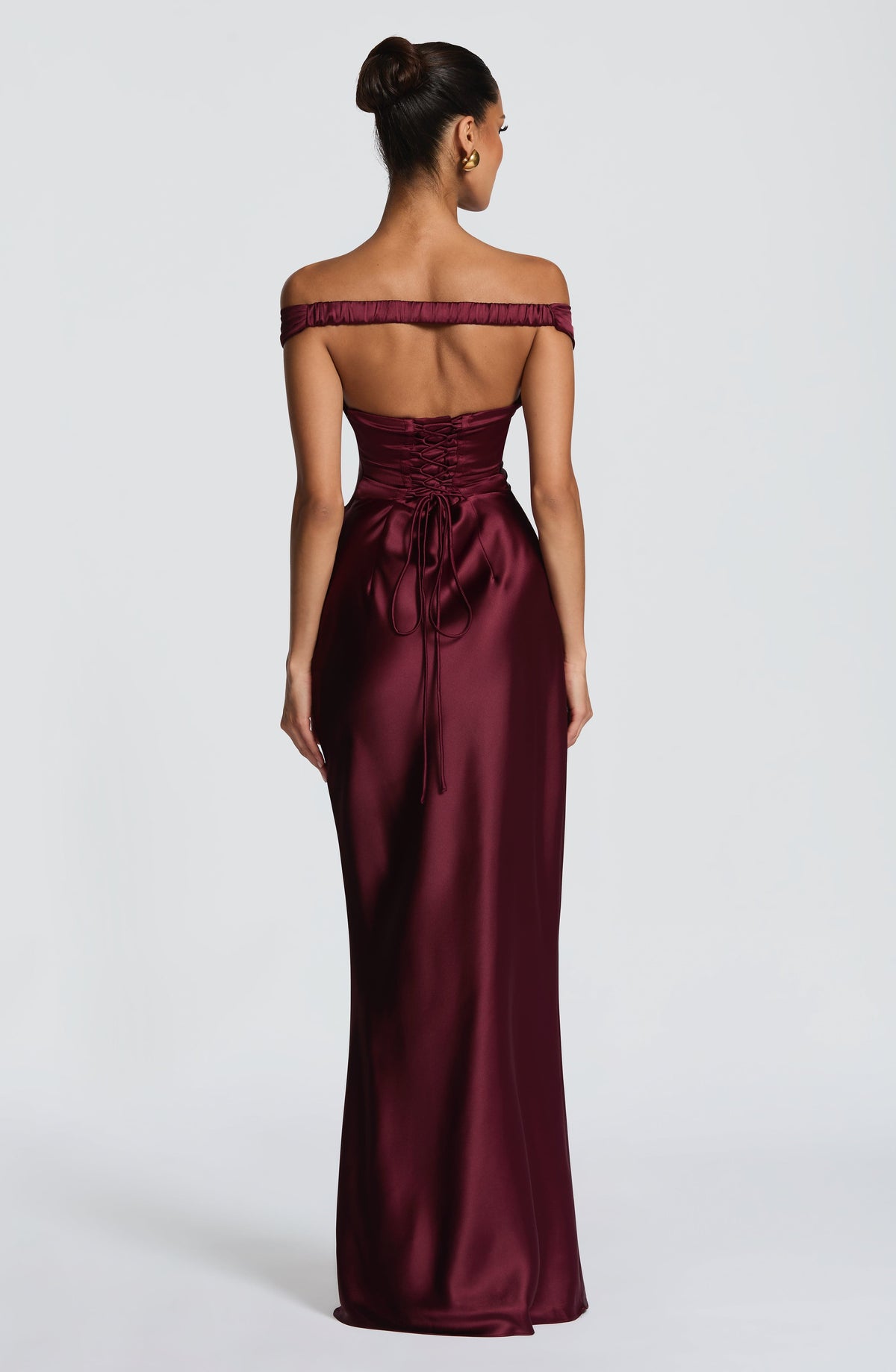 Aurelie Maxi Dress in Cherry Lacquer