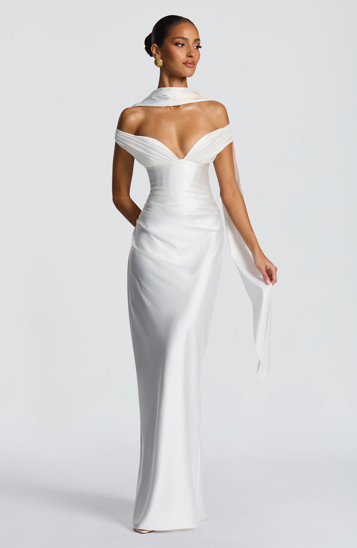 Aurelie Maxi Dress in Ivory
