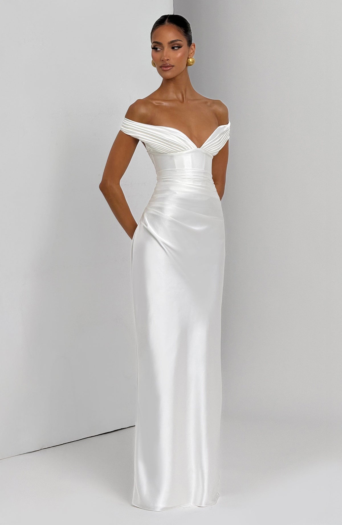 Aurelie Maxi Dress in Ivory
