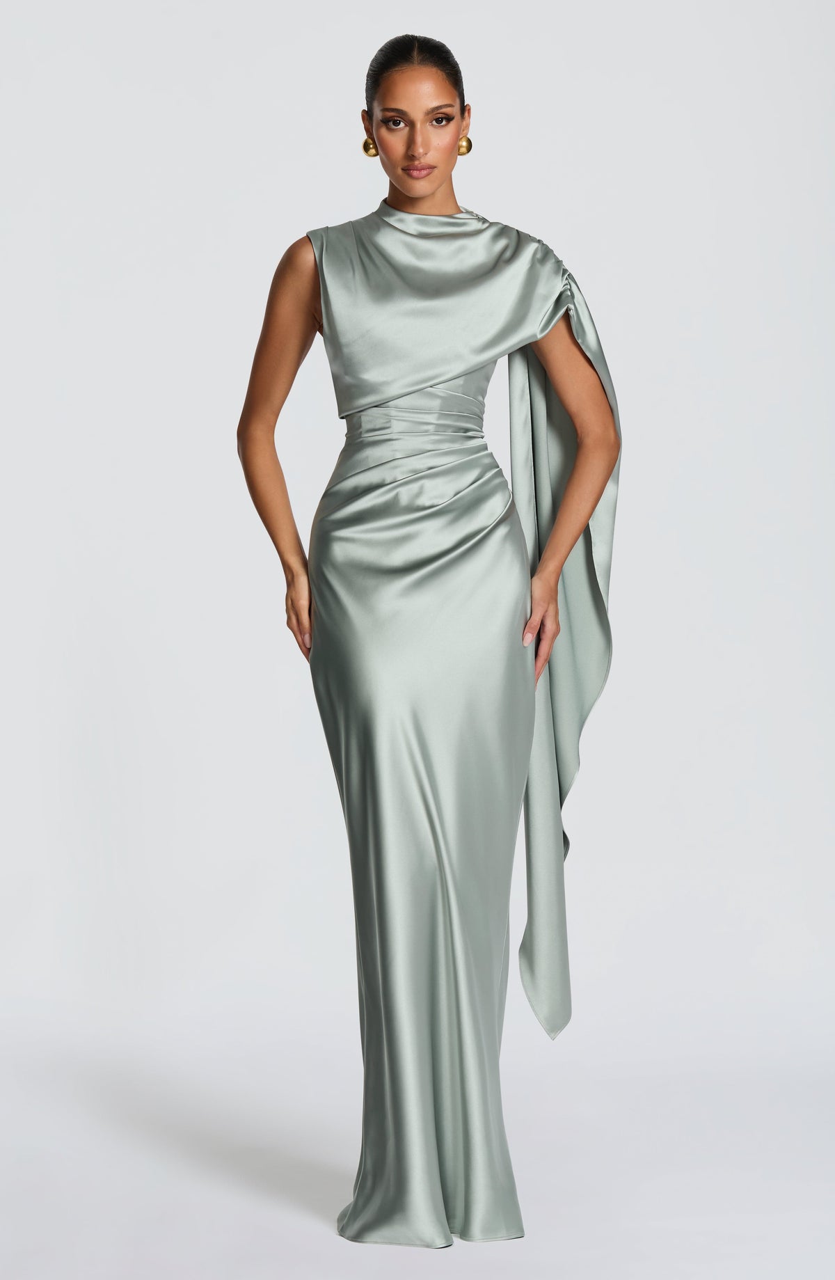 Avienne Maxi Dress in Sage