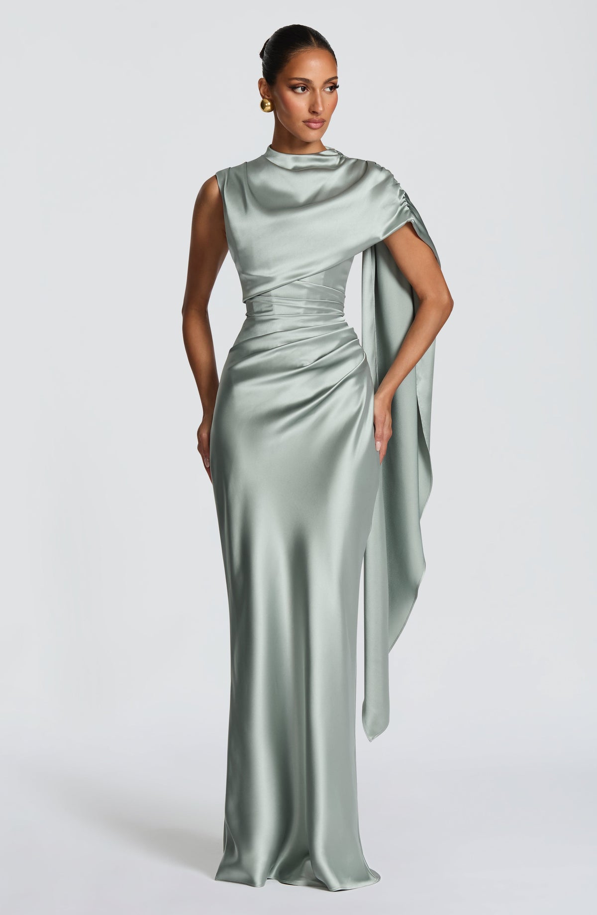 Avienne Maxi Dress in Sage
