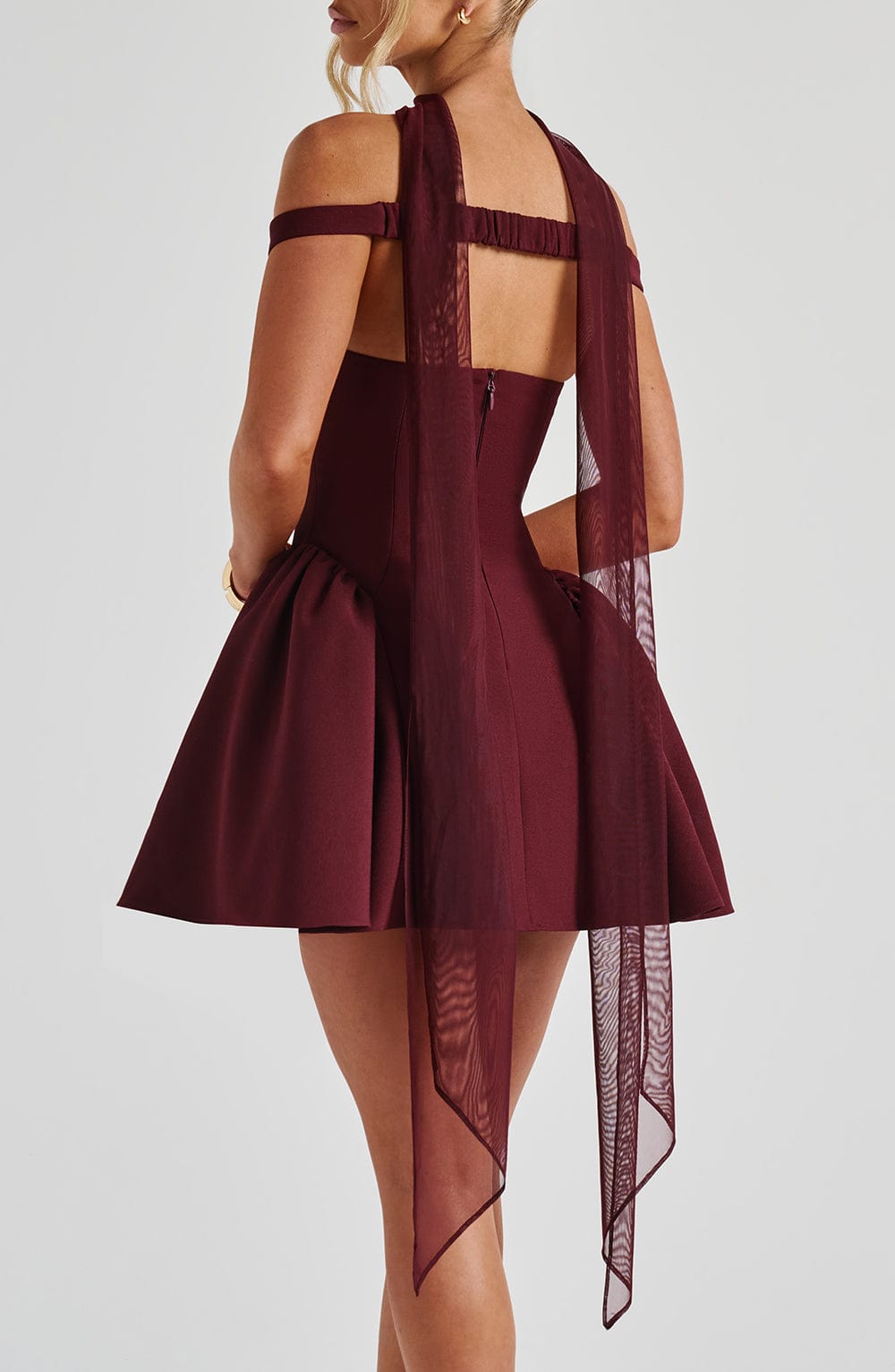Aylah Scarf in Cherry Lacquer