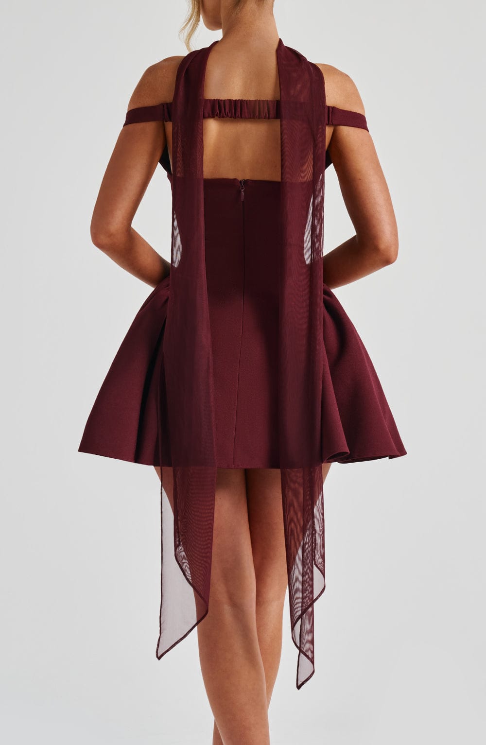 Aylah Scarf in Cherry Lacquer