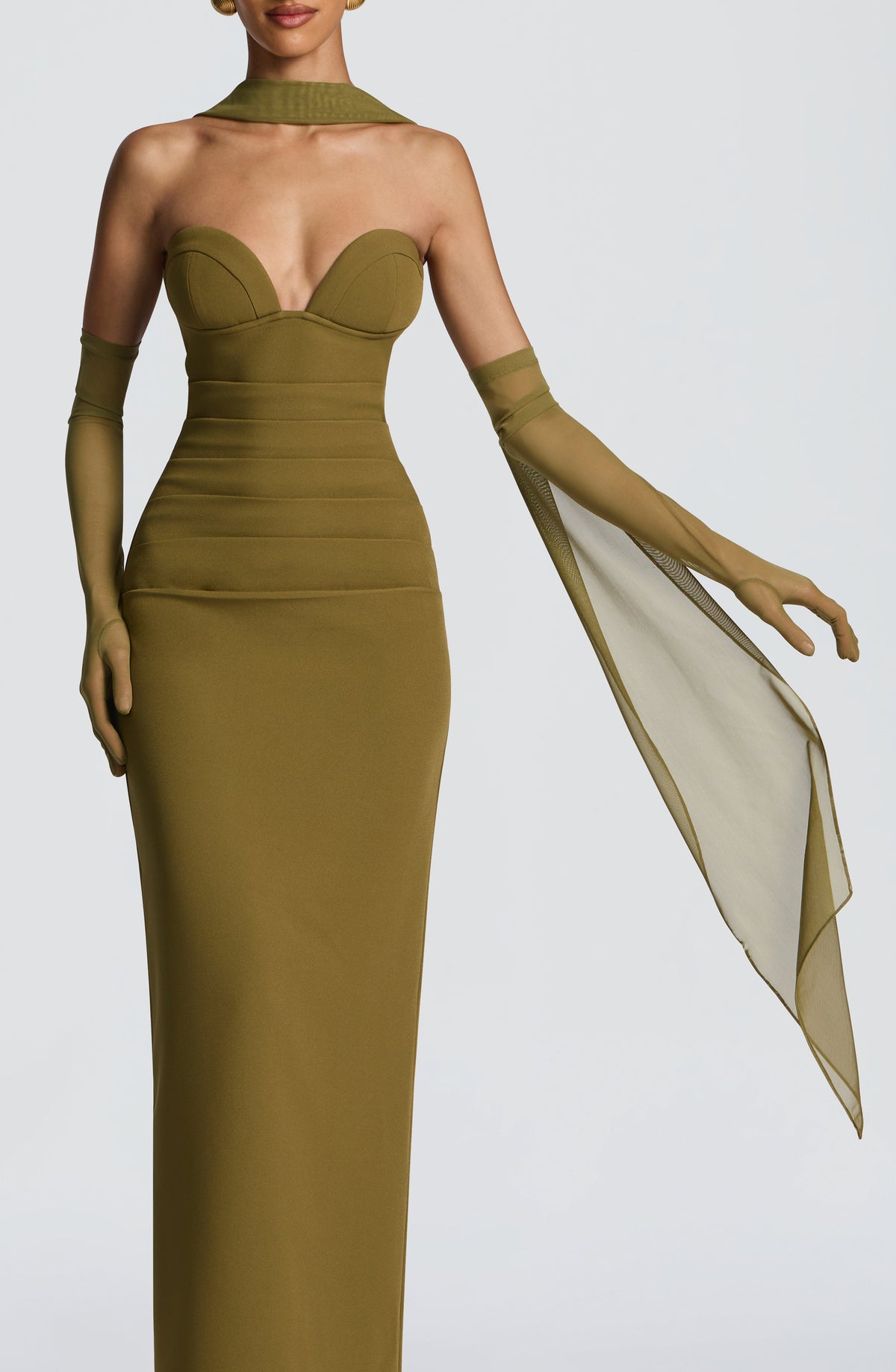 Aylah Scarf in Deep Olive
