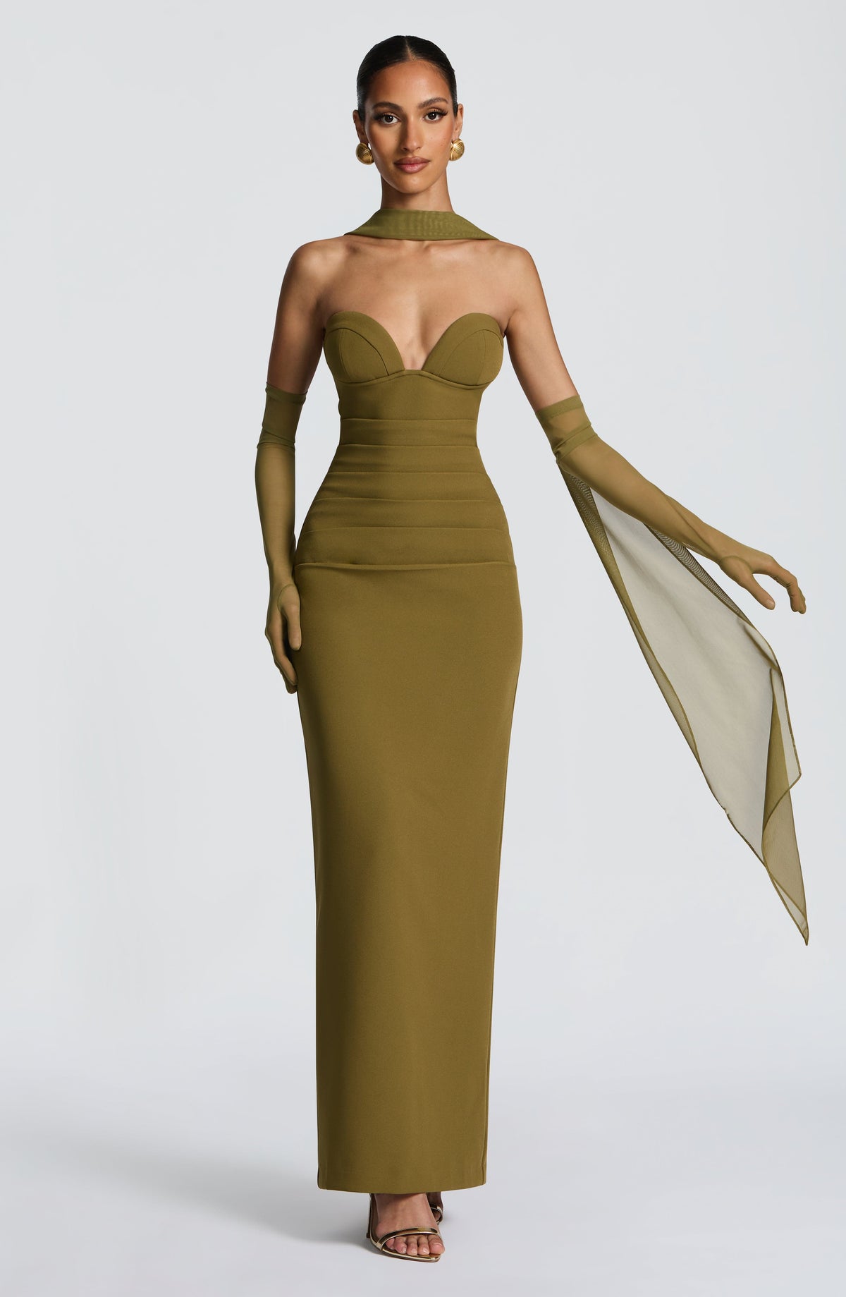 Aylah Scarf in Deep Olive
