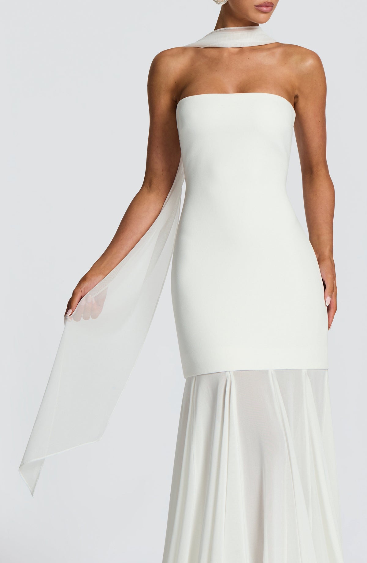 Aylah Scarf in Ivory