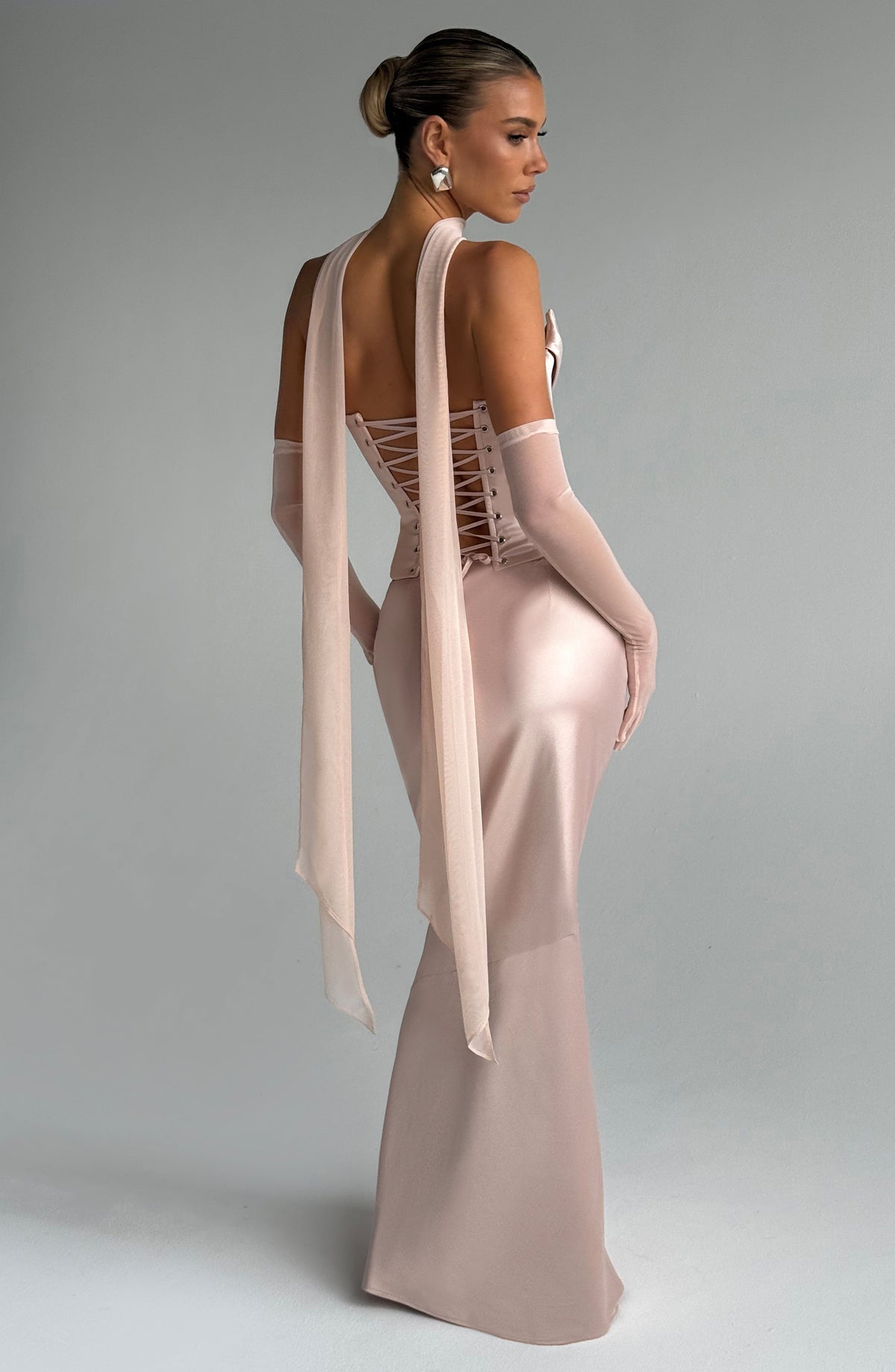 Aylah Scarf in Soft Peach
