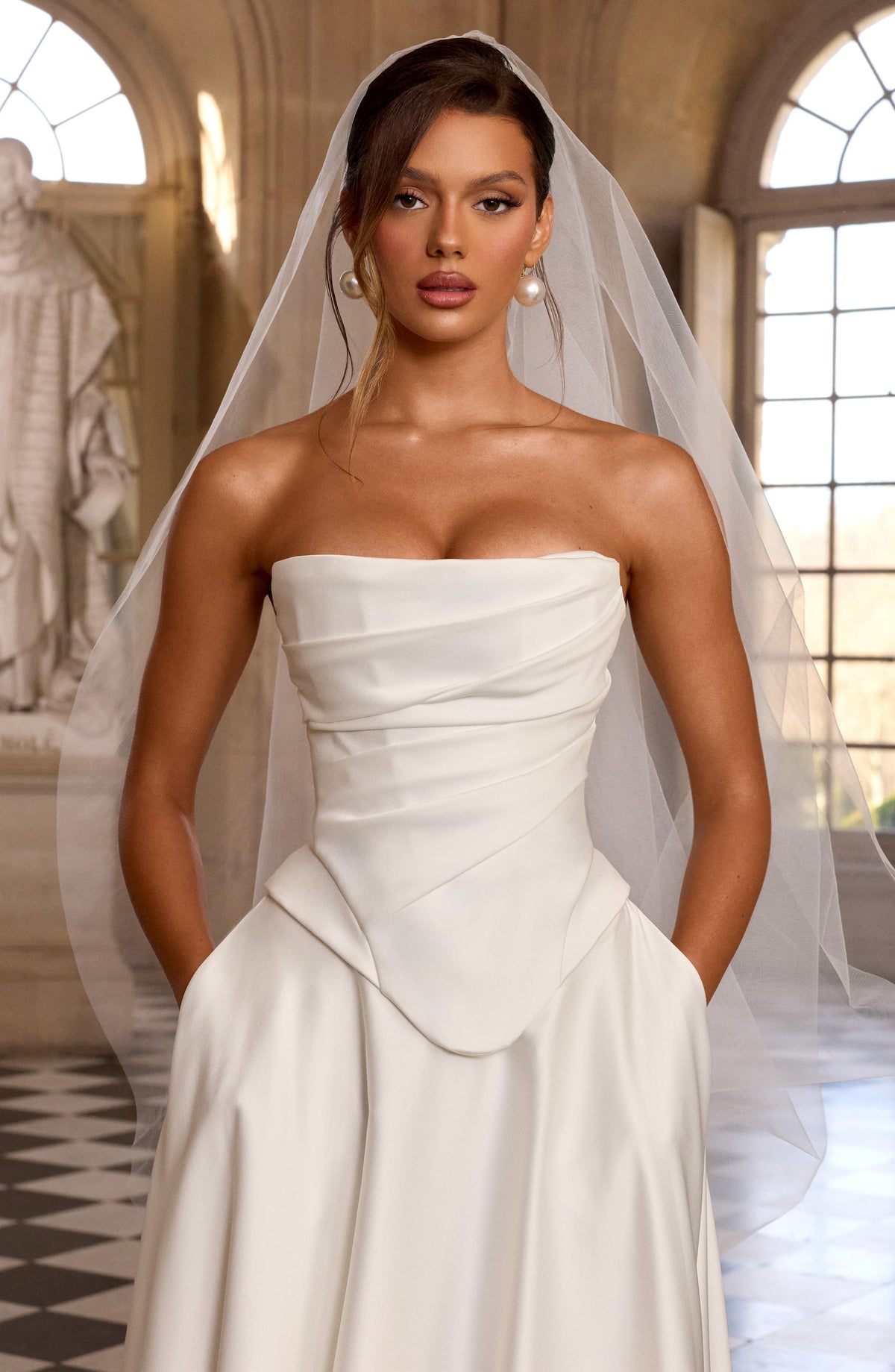 Azolla Corset in Ivory