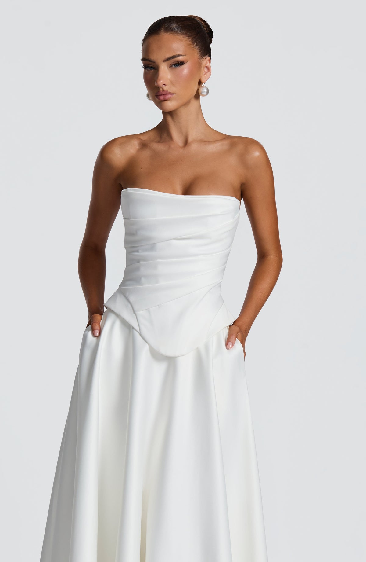 Azolla Corset in Ivory