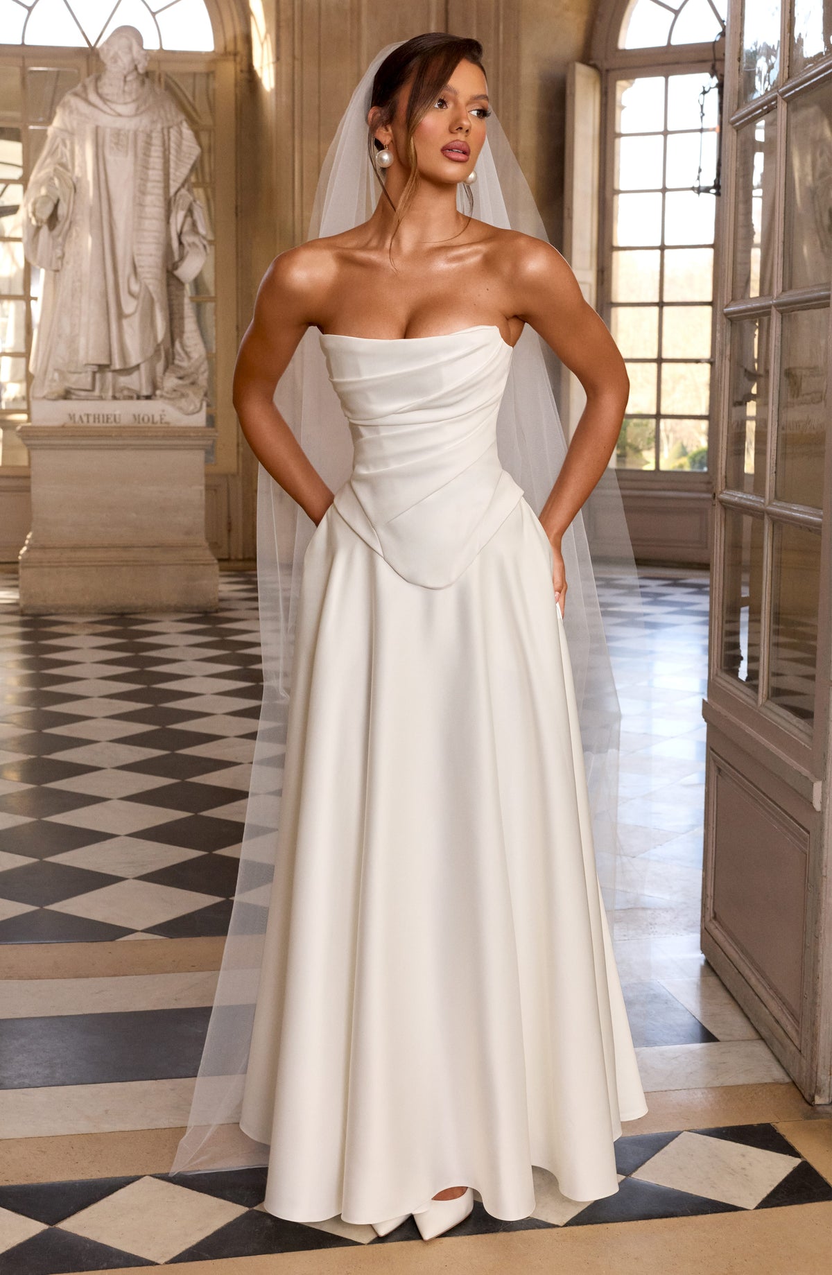 Azolla Corset in Ivory
