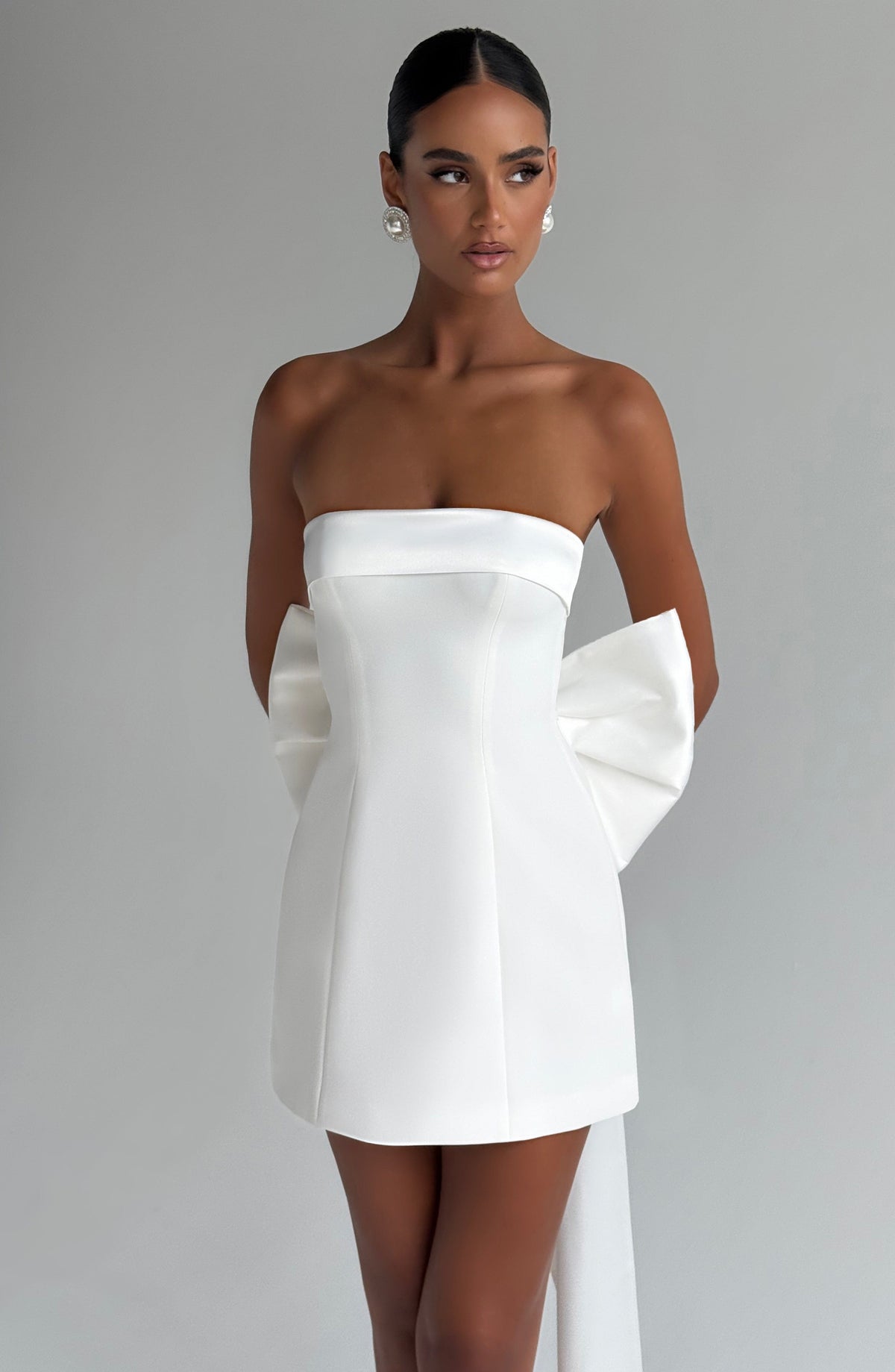 Bellamie Mini Dress in Ivory