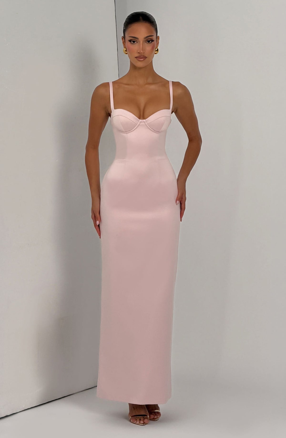 Benedetta Maxi Dress in Blush