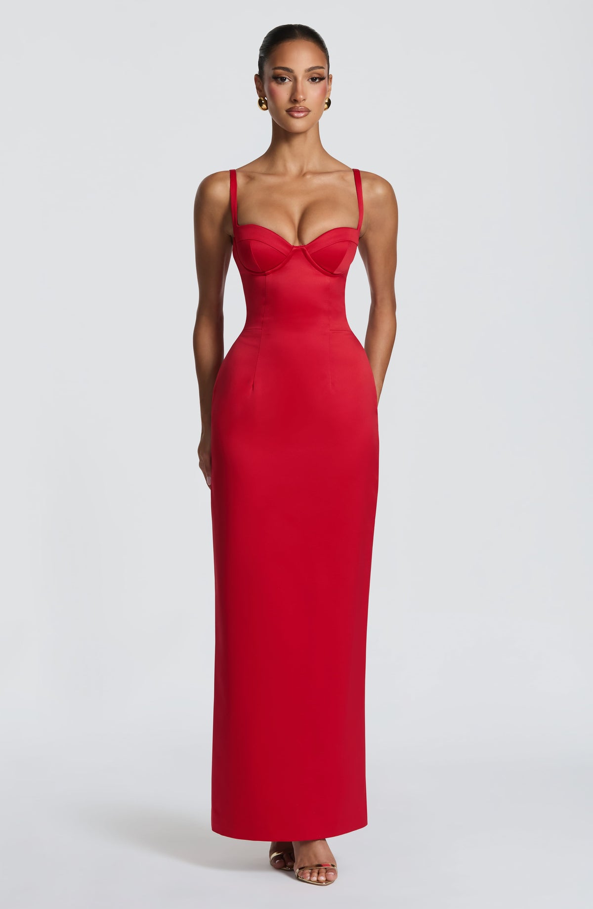 Benedetta Maxi Dress in Red