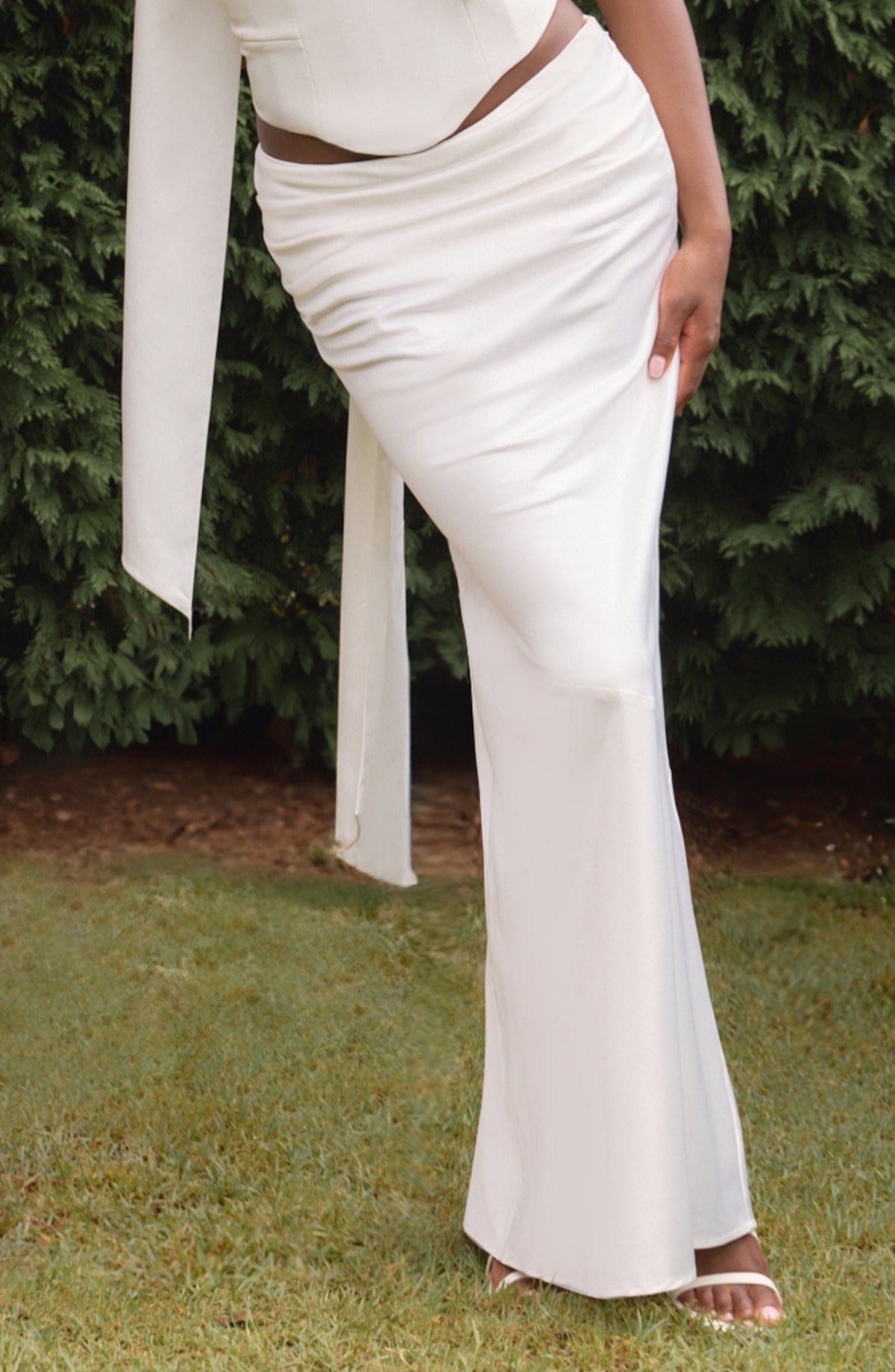 Bernadine Maxi Skirt in Ivory