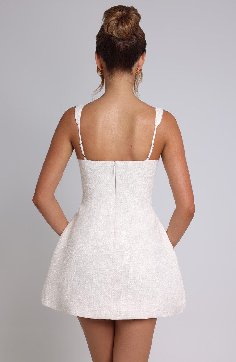 Bess Mini Dress in Ivory