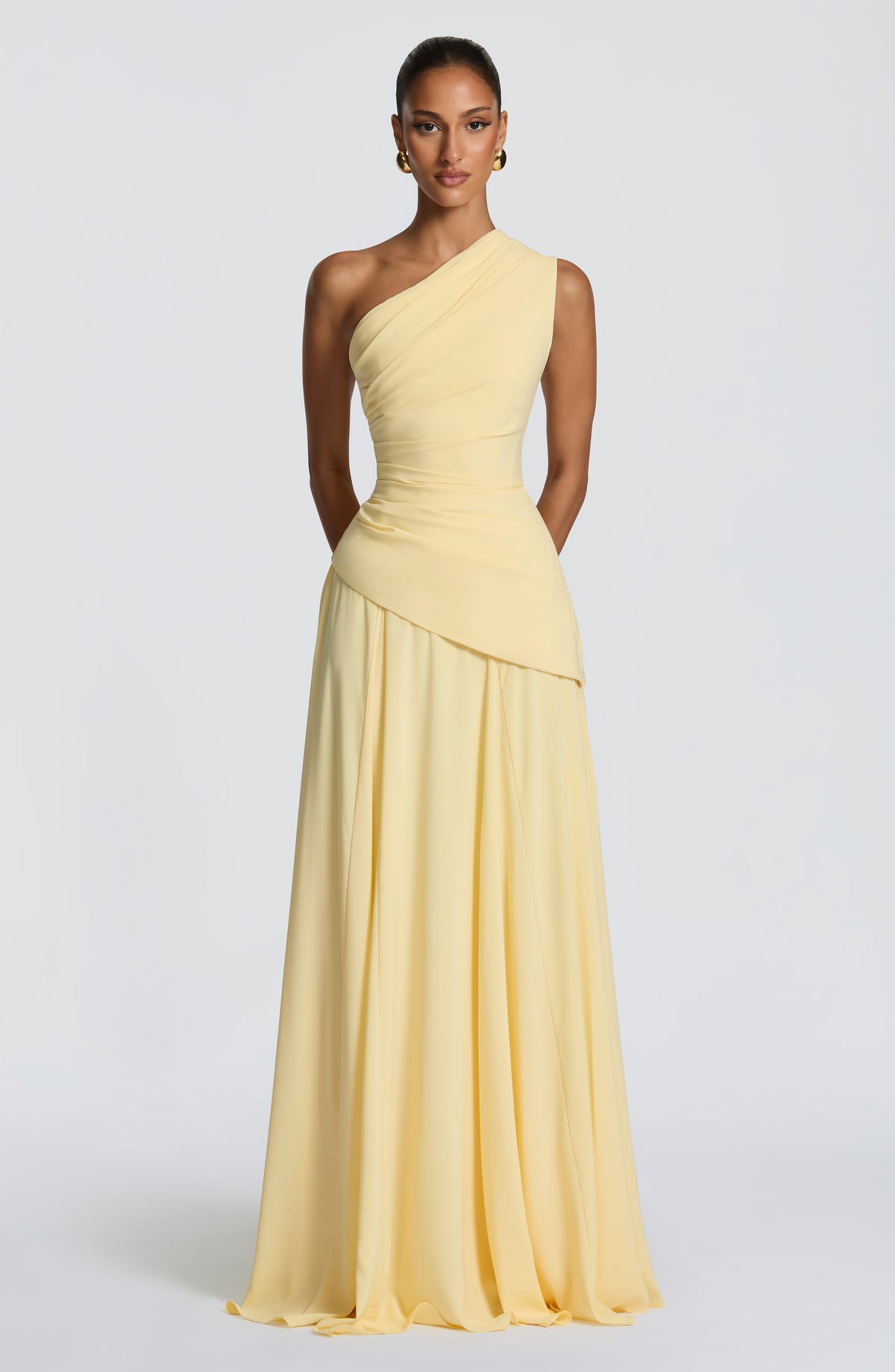 Bianka Maxi Dress in Lemon
