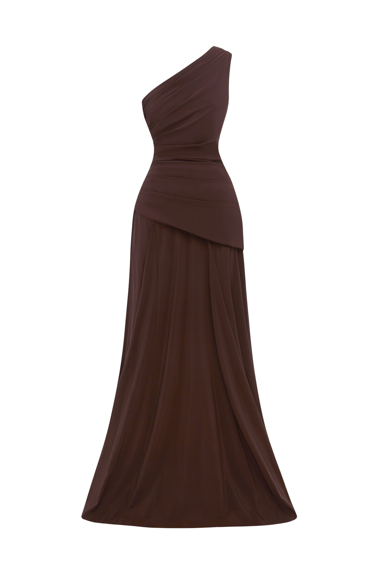 Bianka Maxi Dress in Plum Brown