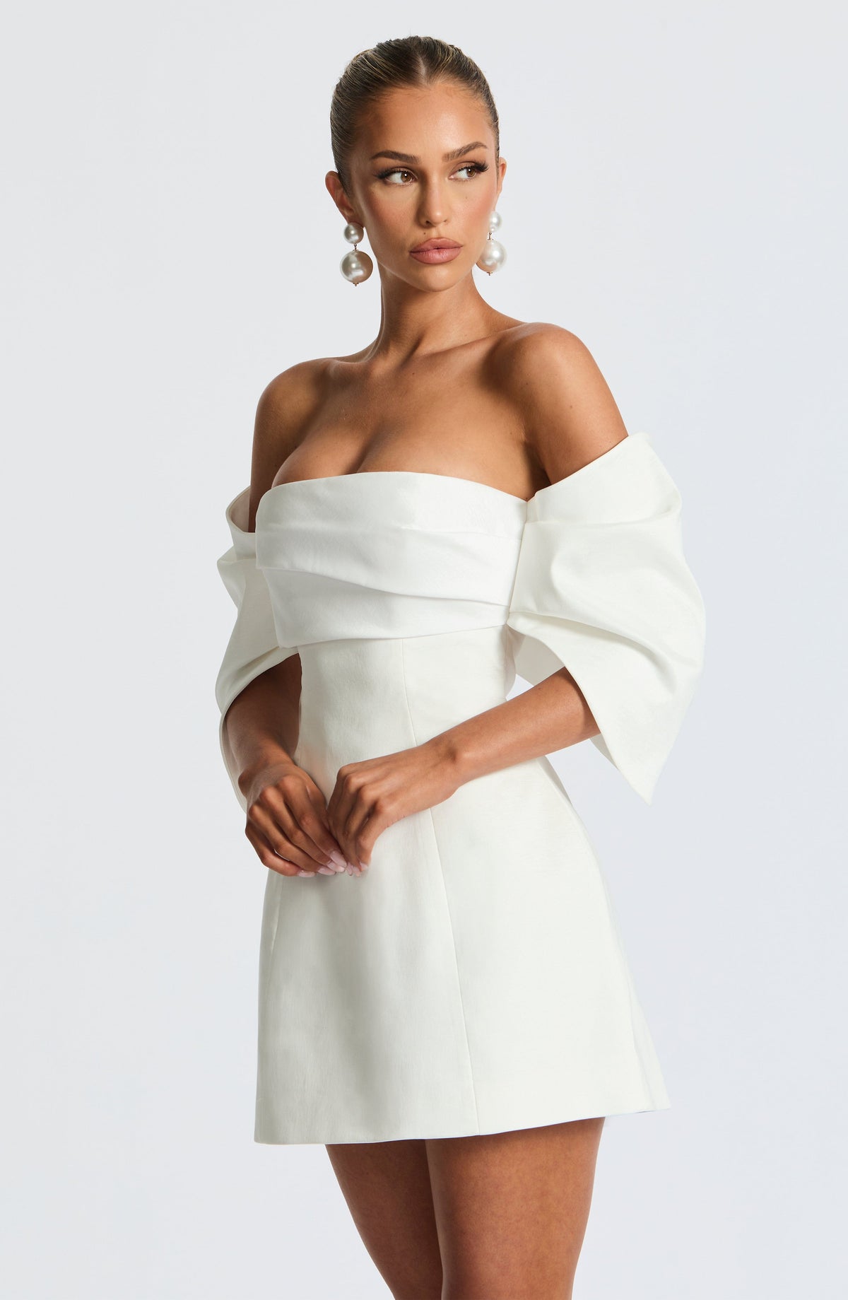 Brielle Mini Dress in Ivory