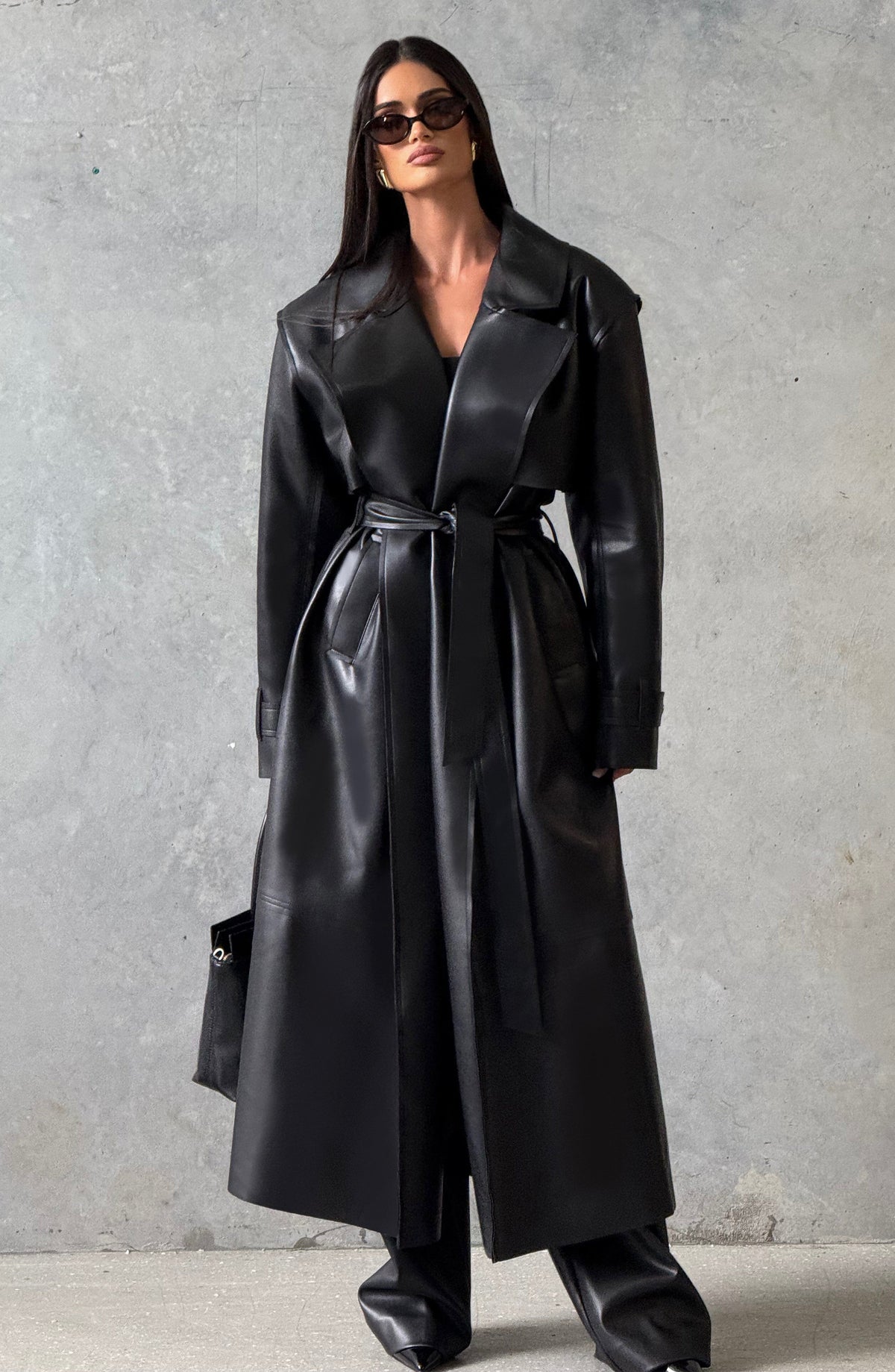 Brigitte Trench Coat in Black