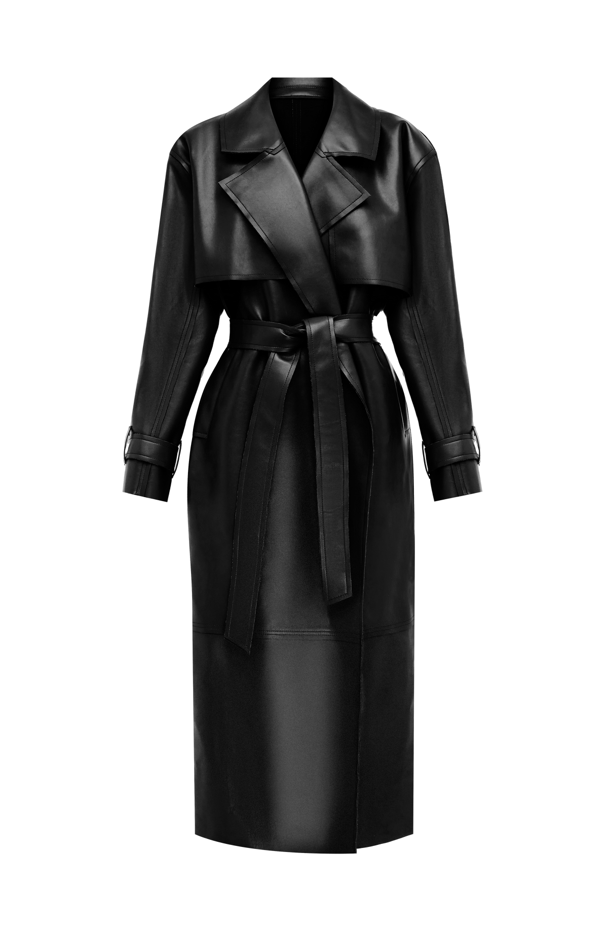 Brigitte Trench Coat in Black