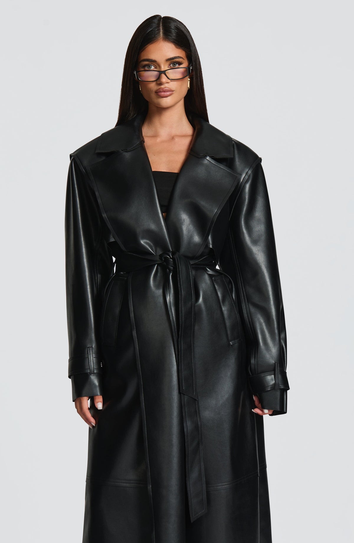 Brigitte Trench Coat in Black