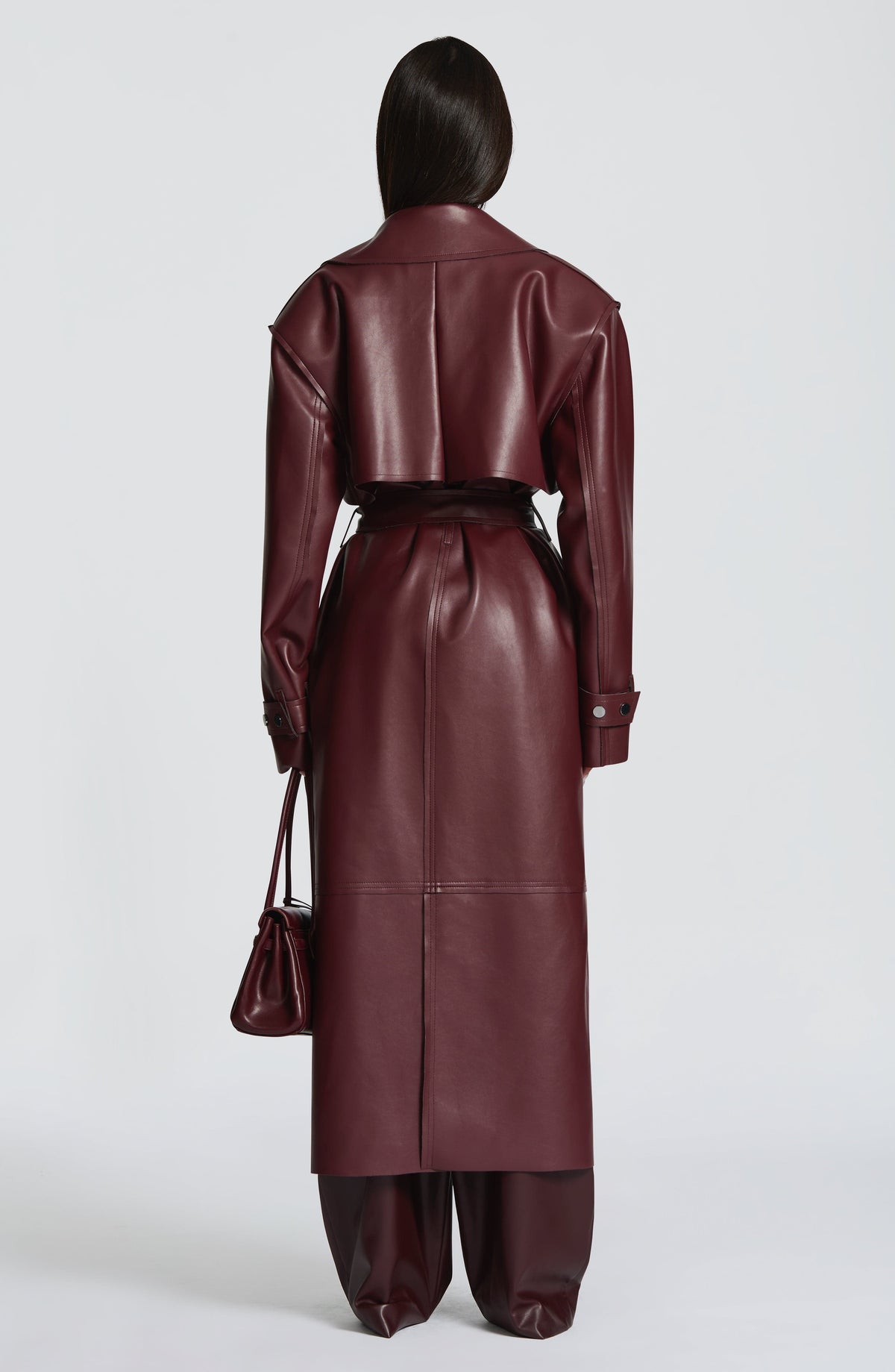 Brigitte Trench Coat in Plum