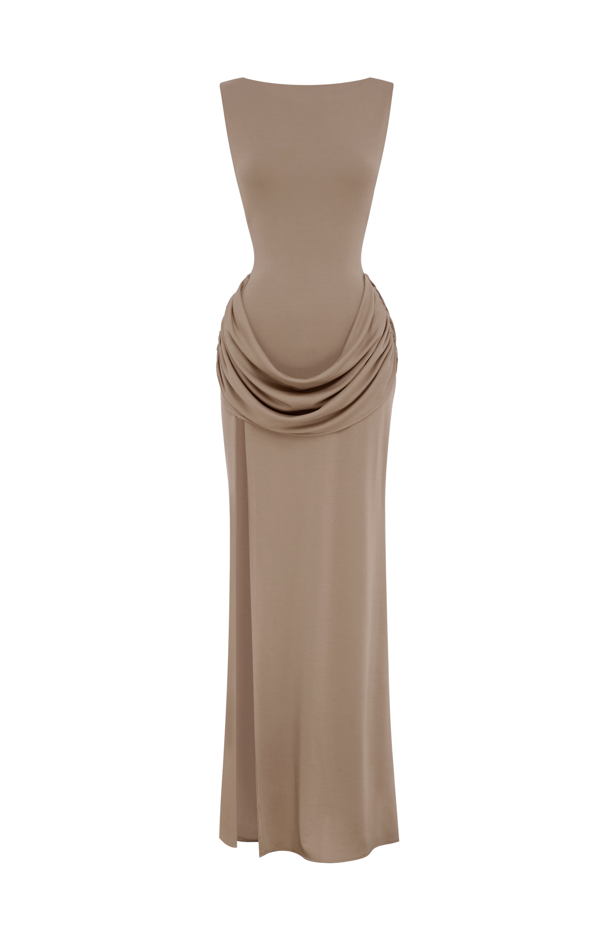 Bruna Maxi Dress in Stone