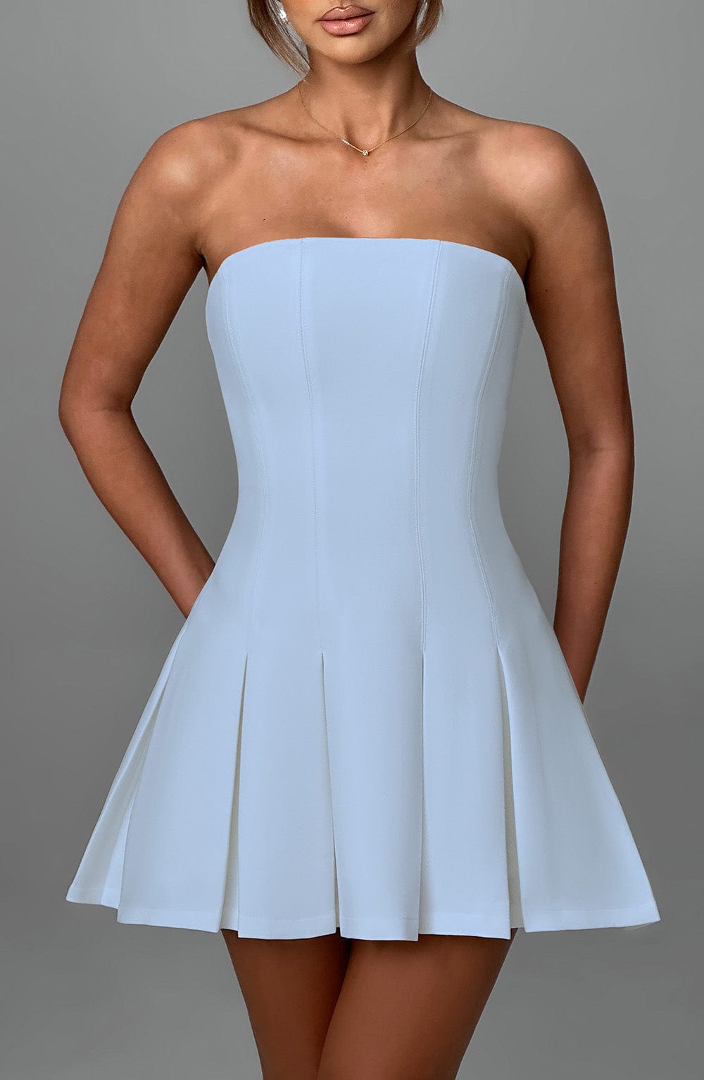 Bryony Mini Dress in Blue