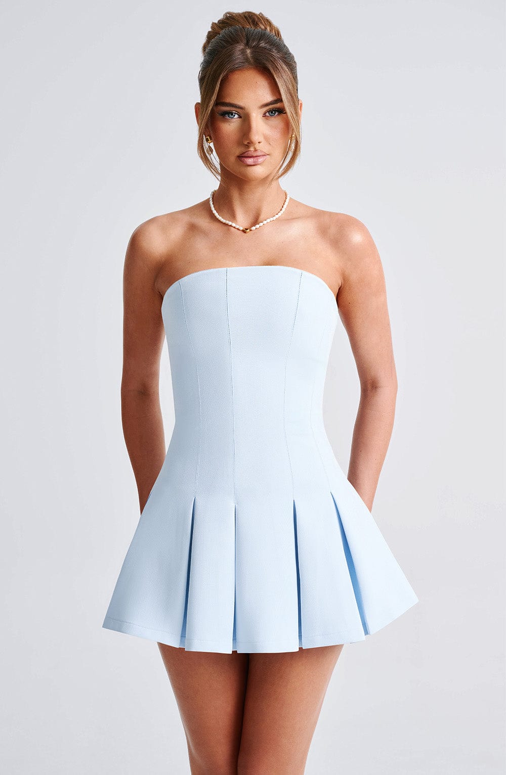 Bryony Mini Dress in Blue