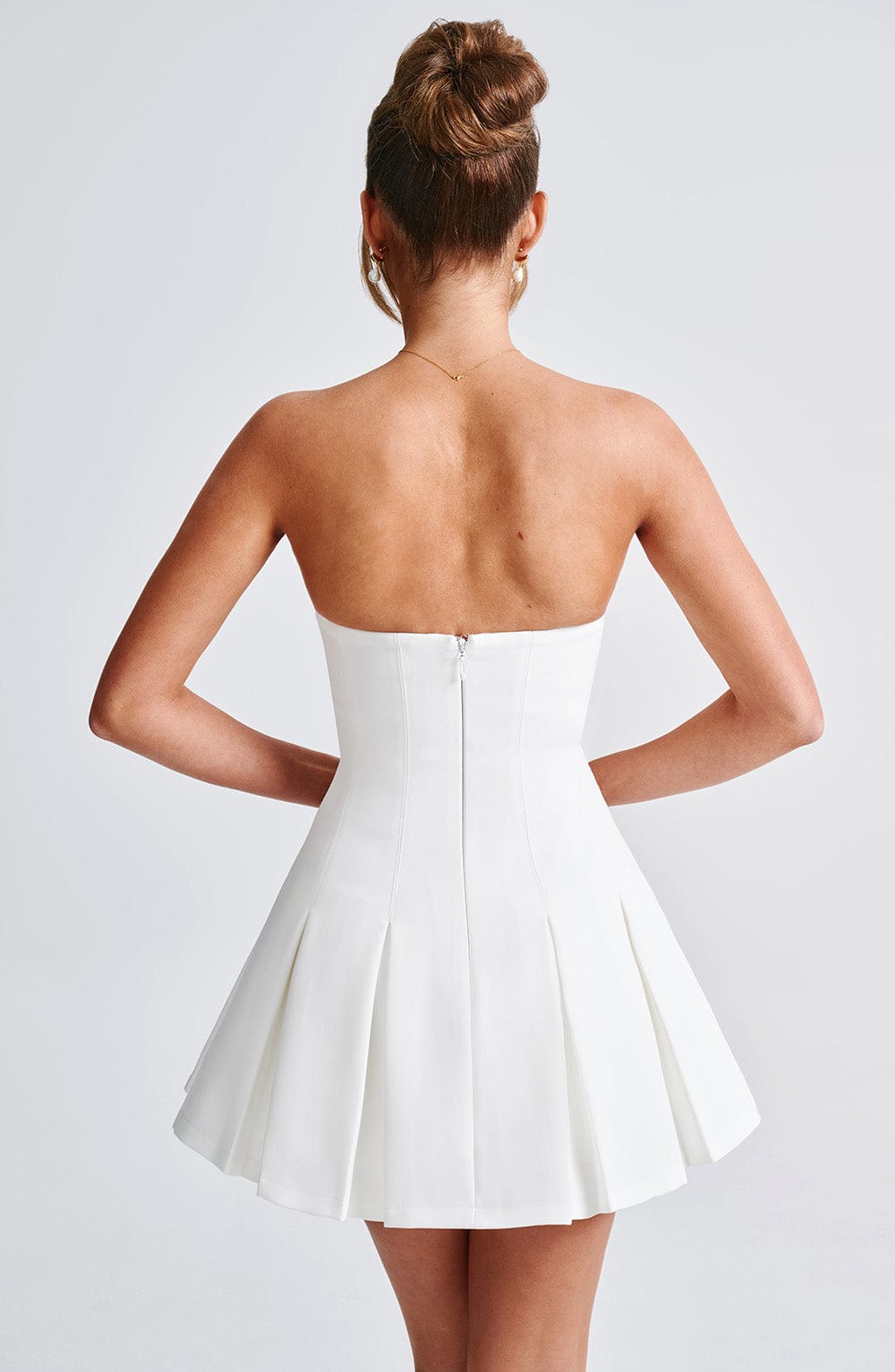 Bryony Mini Dress in Ivory