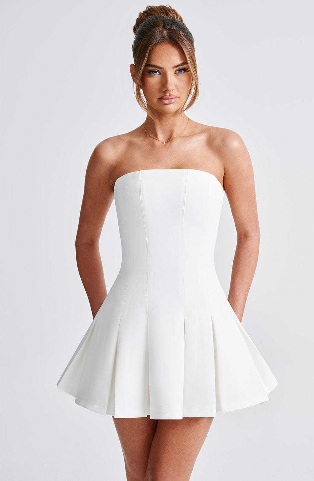 Bryony Mini Dress in Ivory