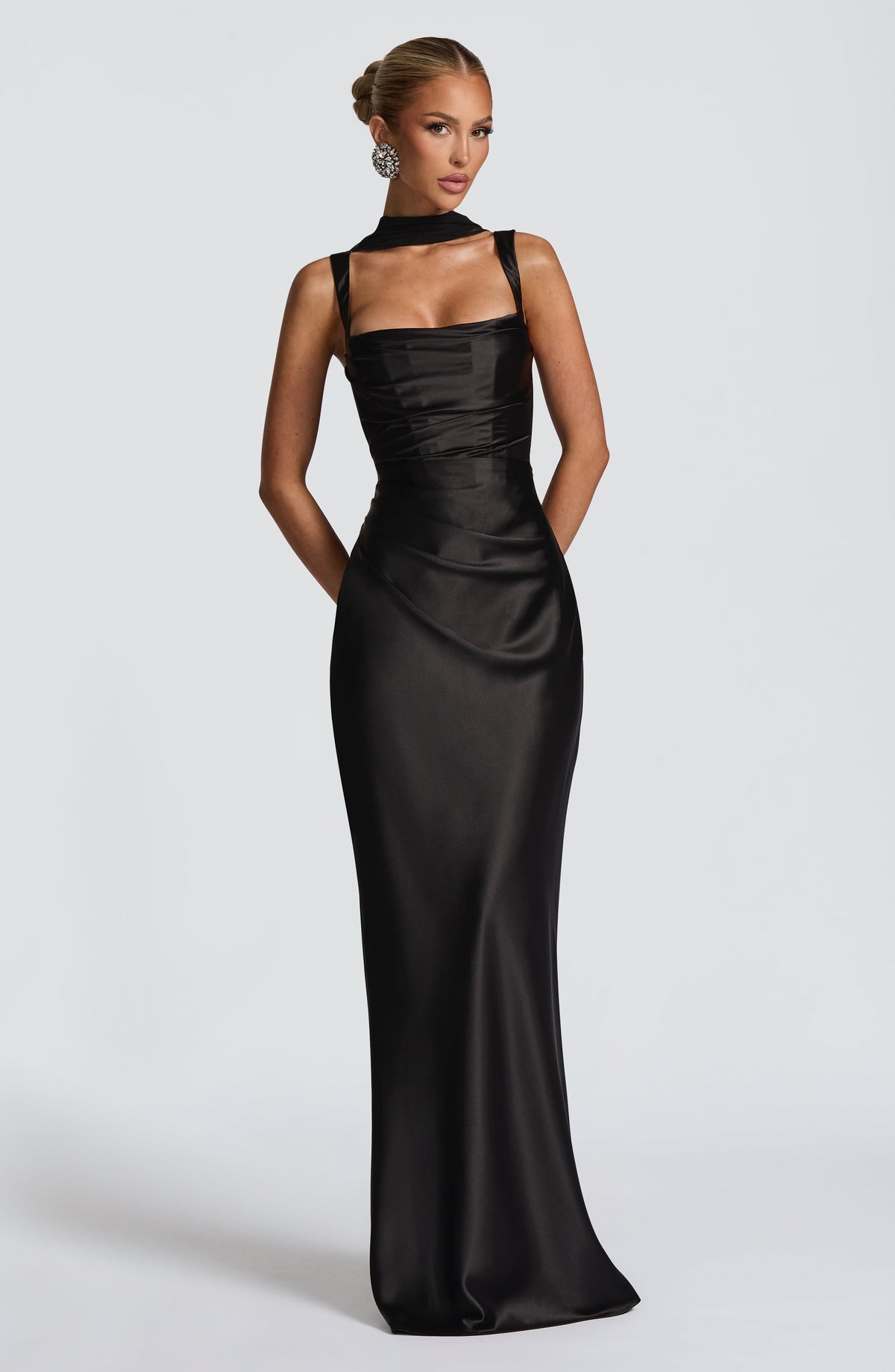 Calandra Maxi Dress in Black