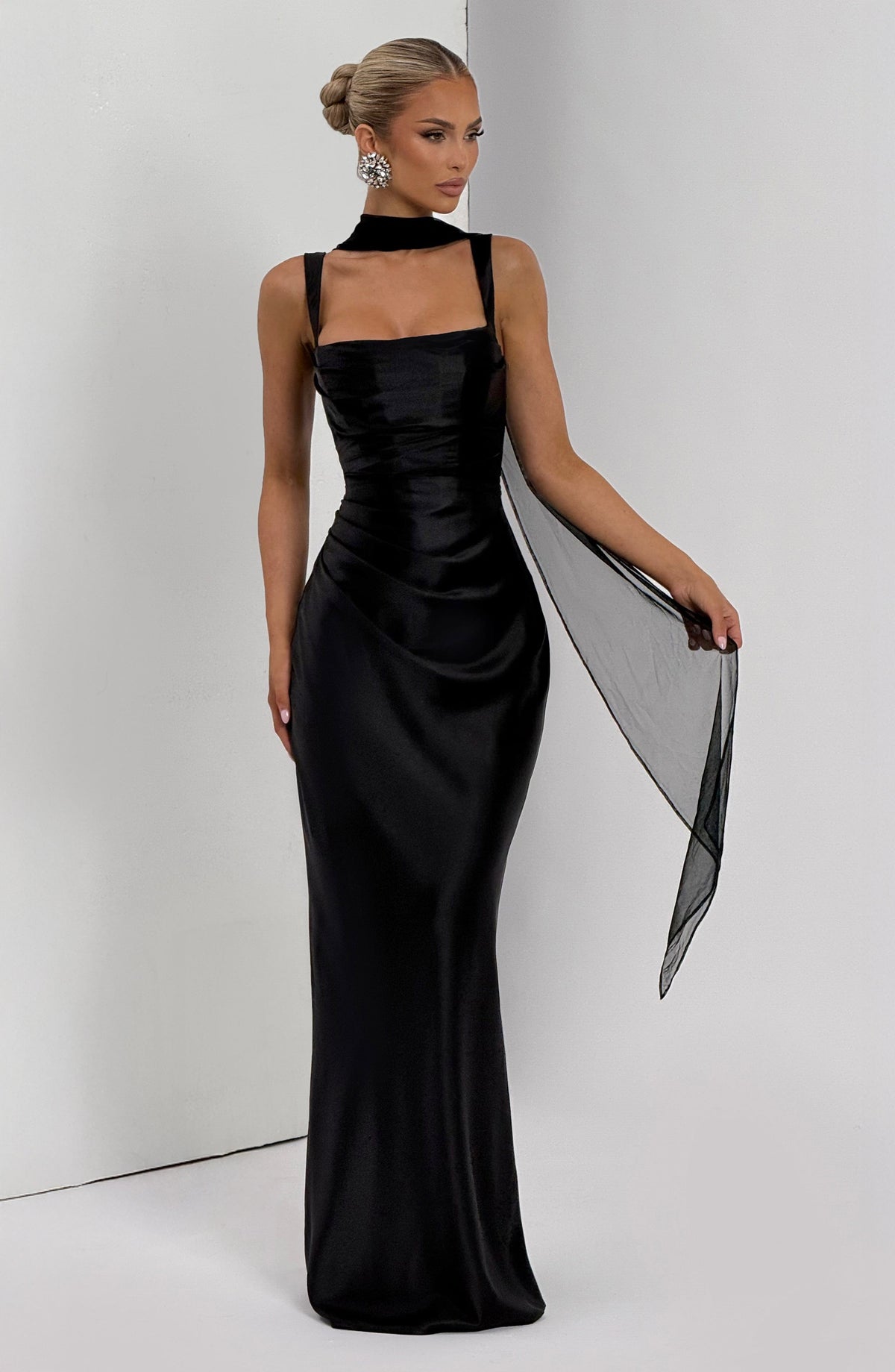 Calandra Maxi Dress in Black