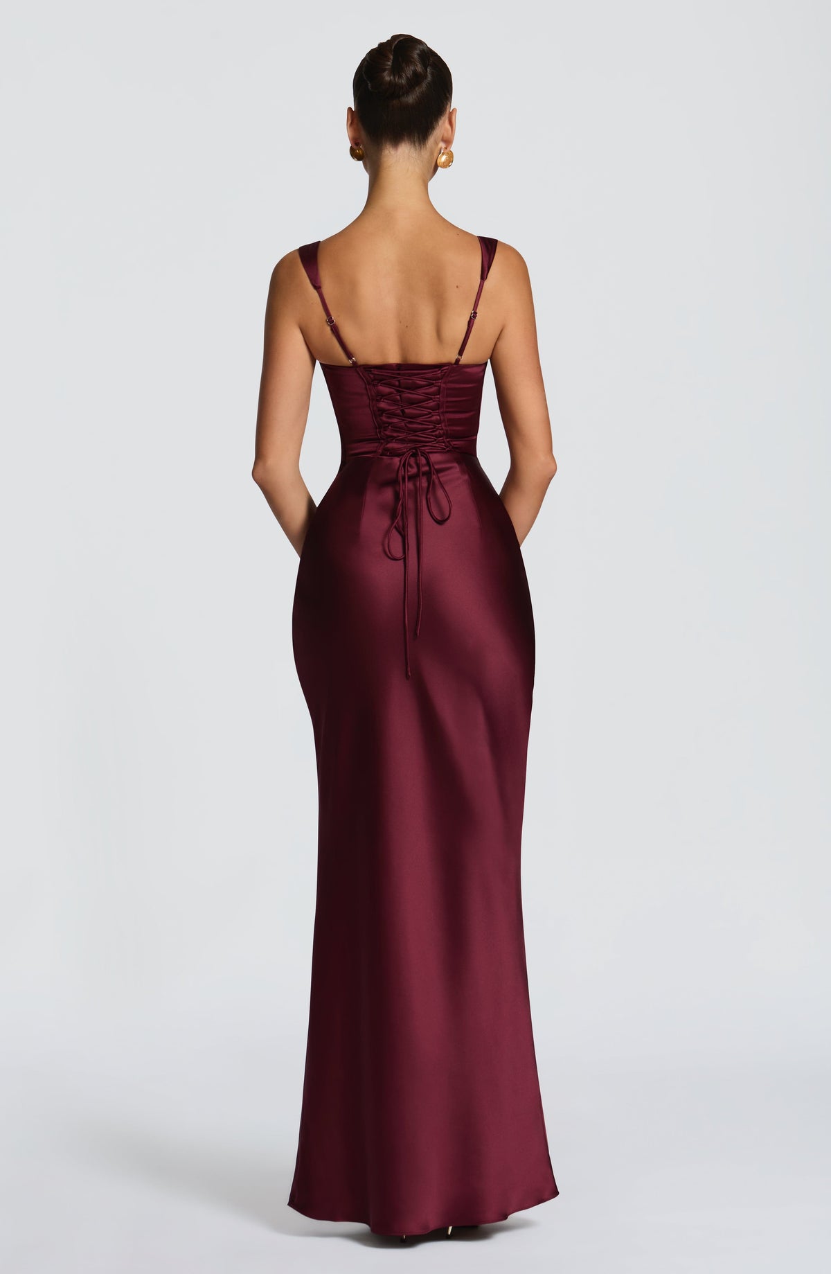 Calandra Maxi Dress in Cherry Lacquer