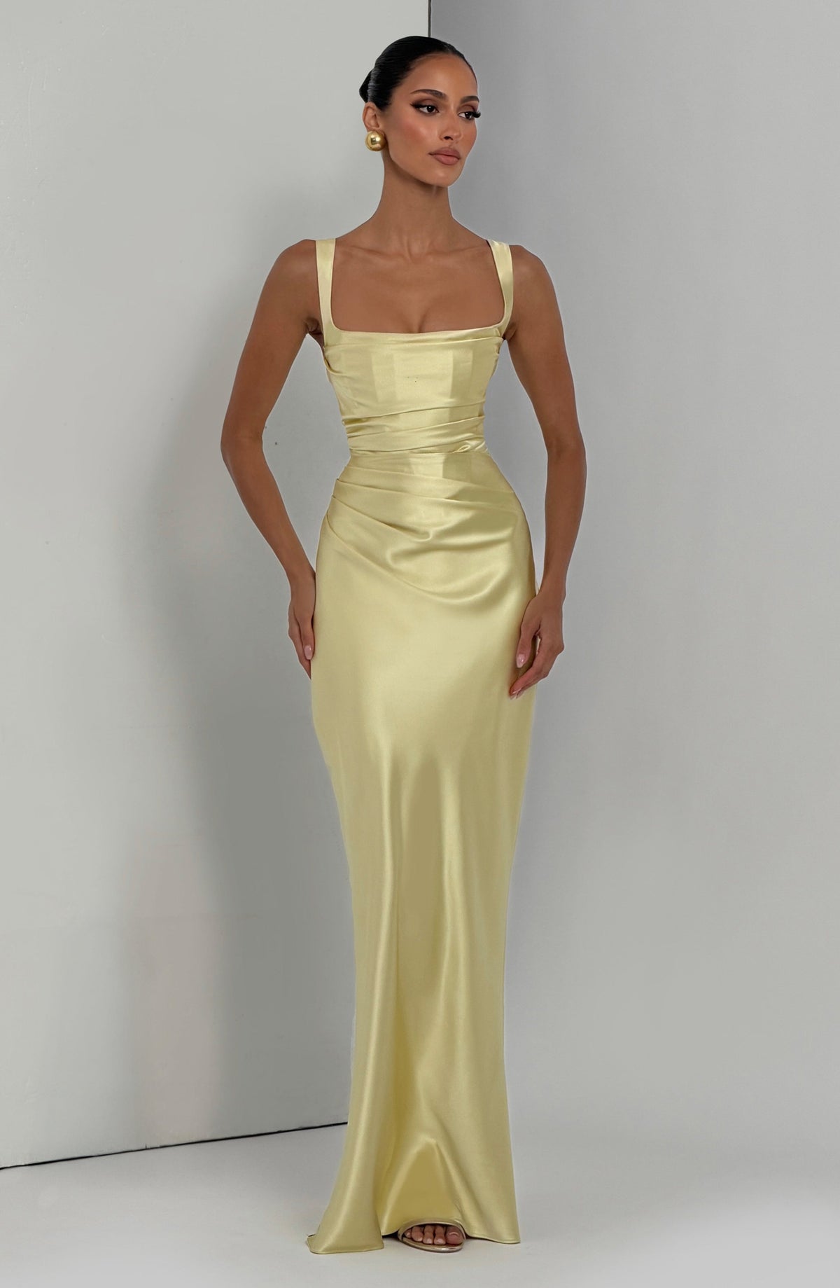 Calandra Maxi Dress in Lemon
