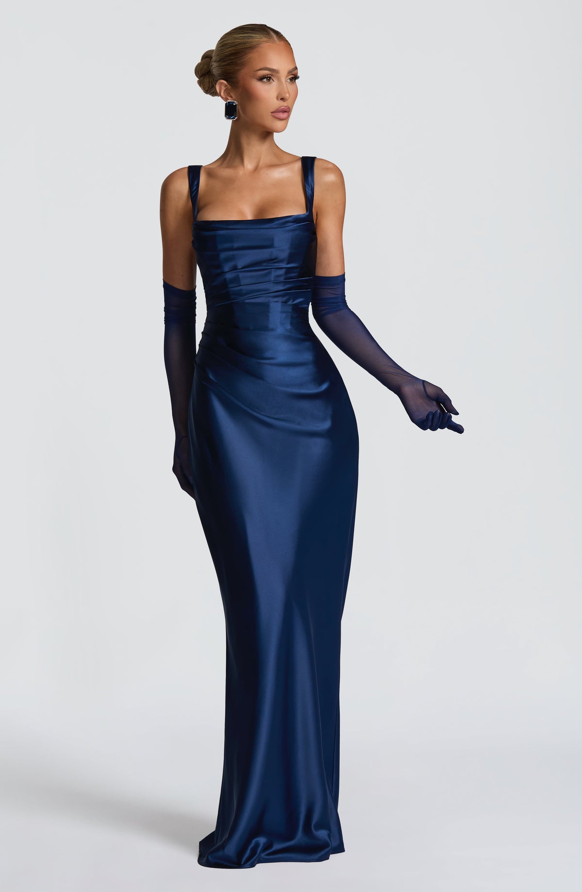 Calandra Maxi Dress in Navy