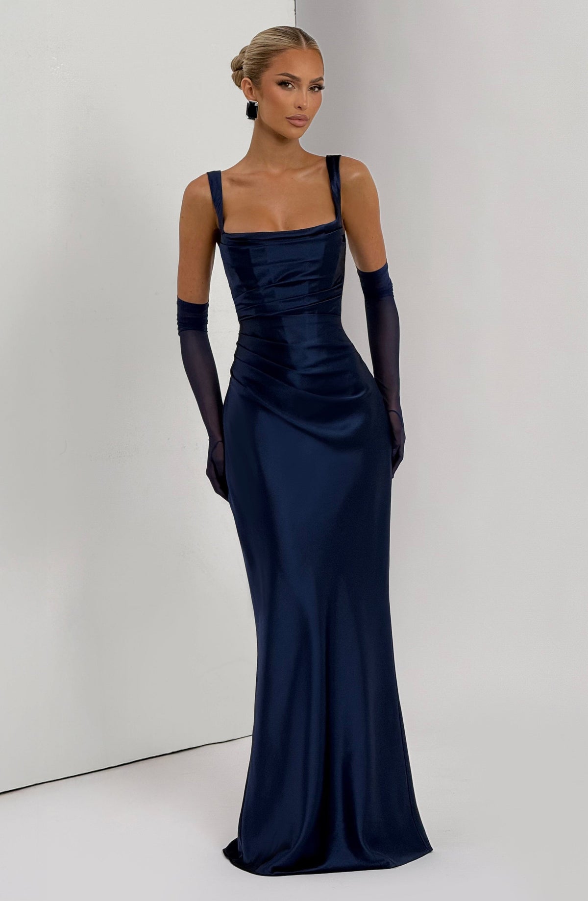 Calandra Maxi Dress in Navy