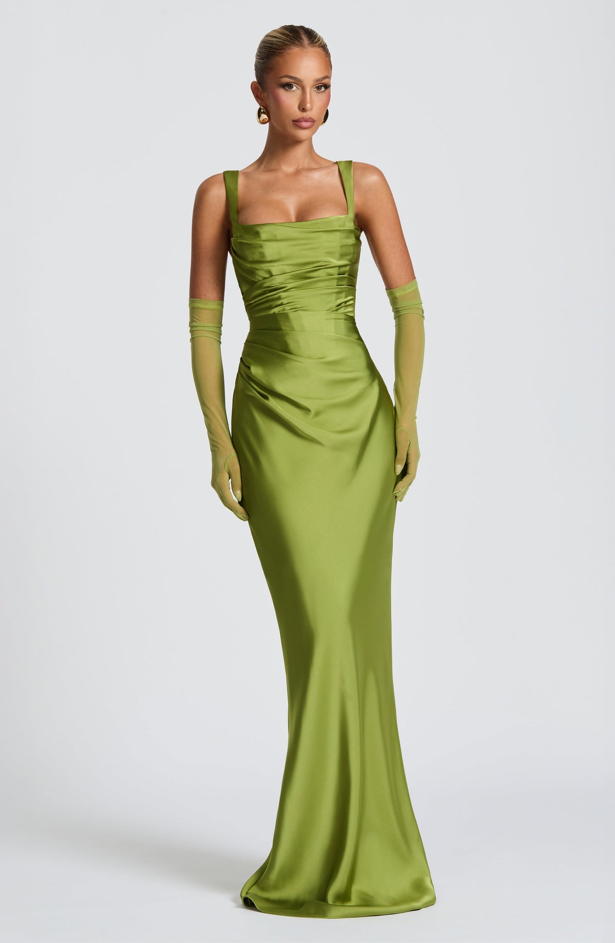Calandra Maxi Dress in Olive