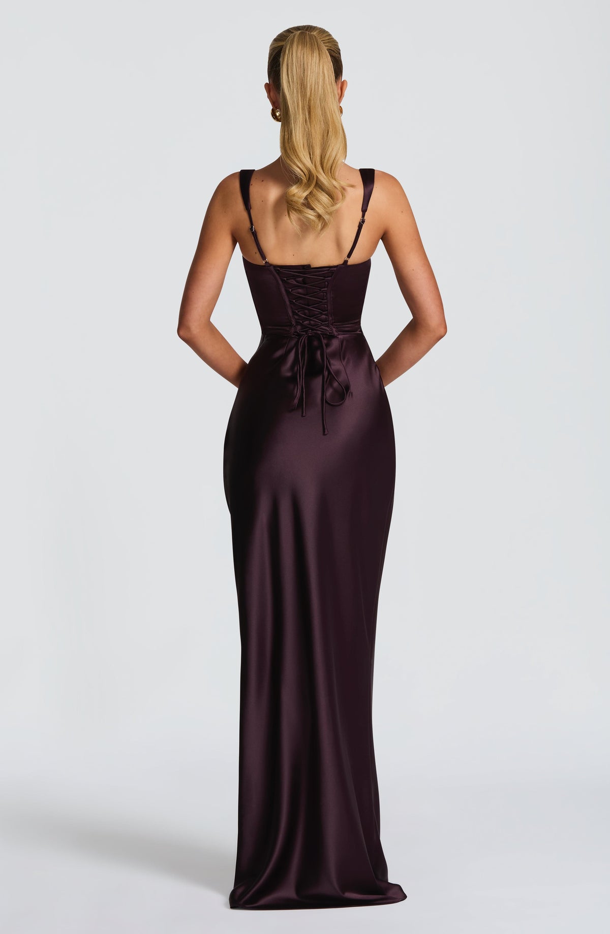 Calandra Maxi Dress in Plum