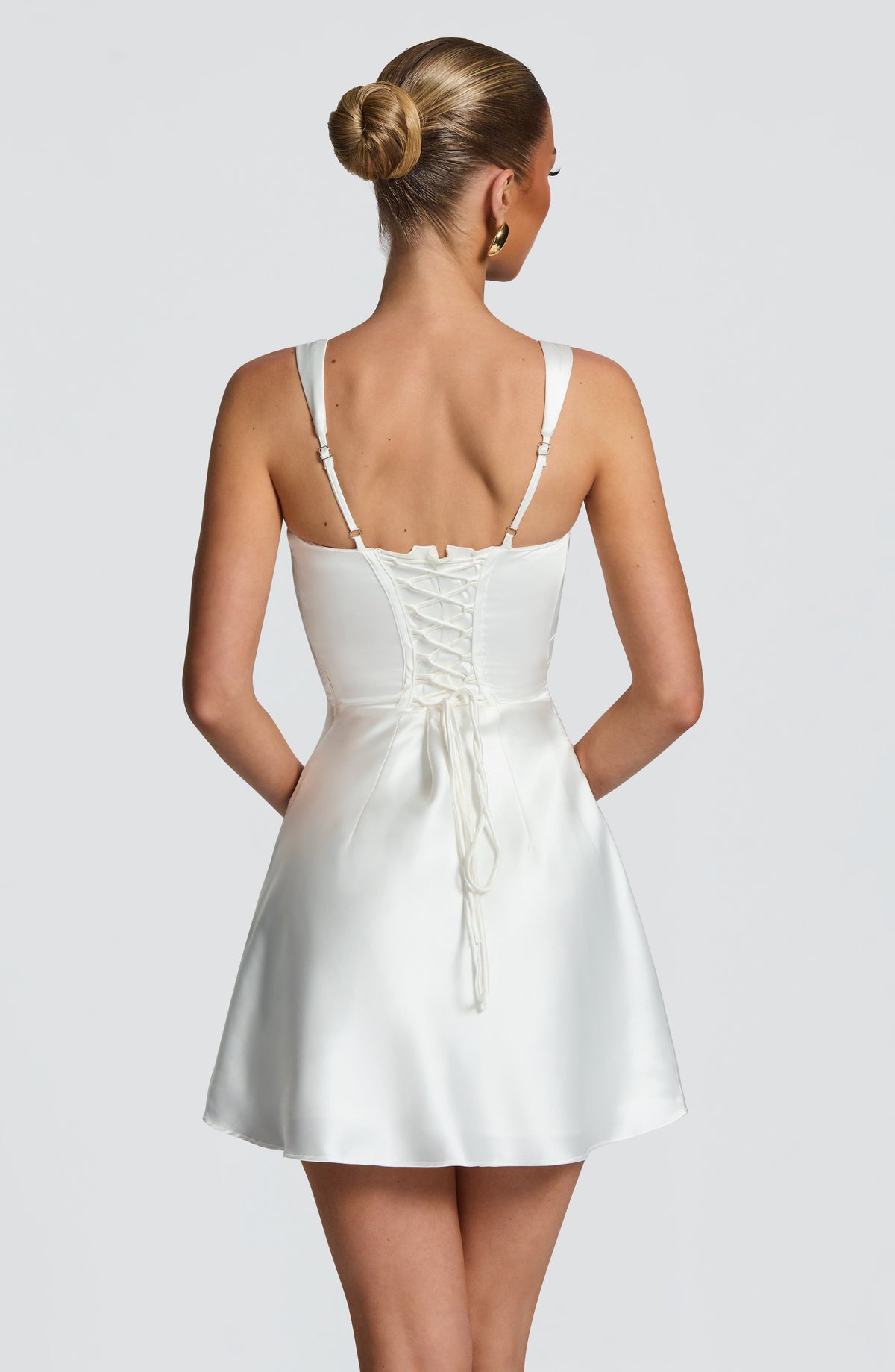 Calandria Mini Dress in Ivory