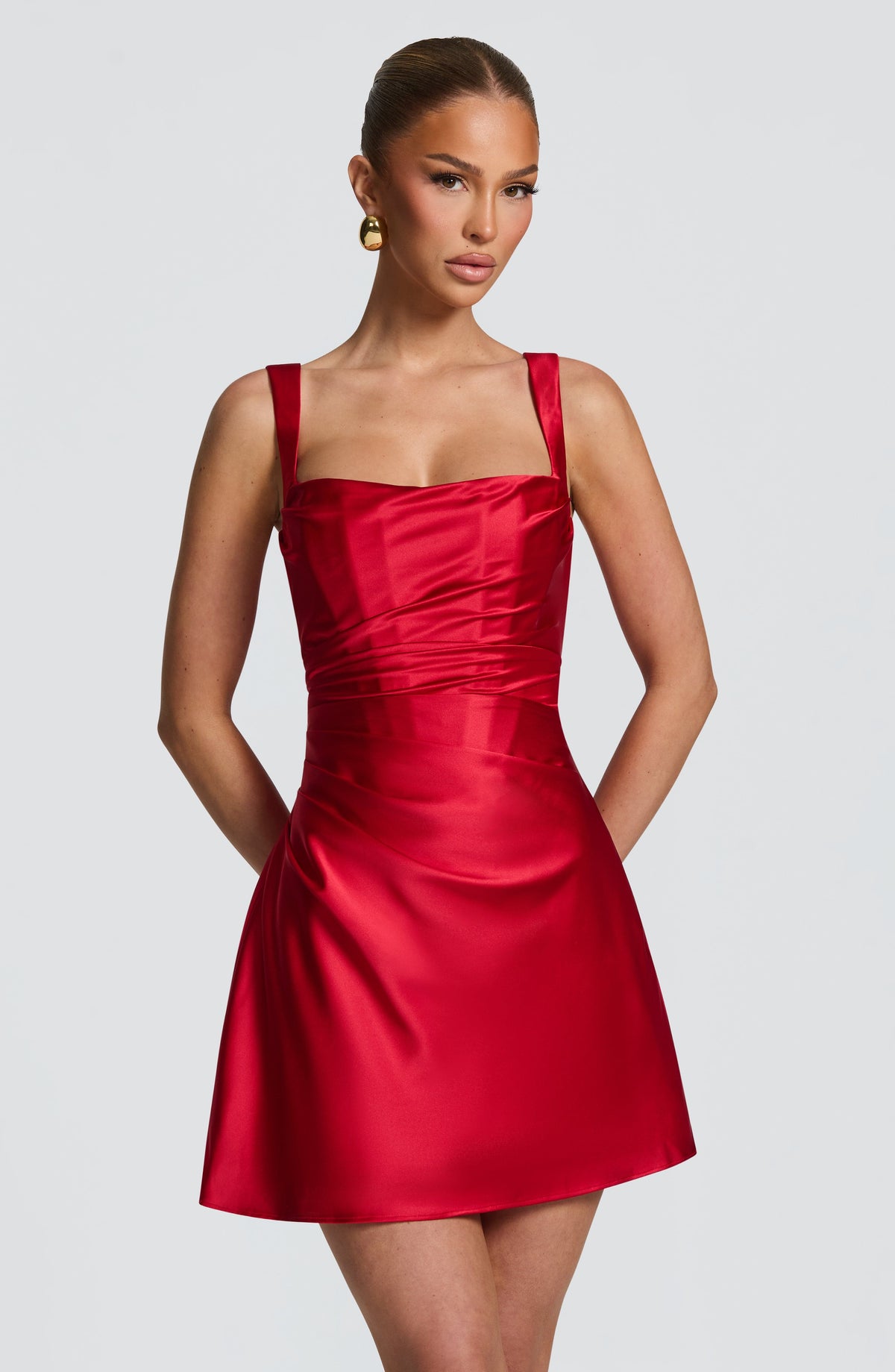 Calandria Mini Dress in Red