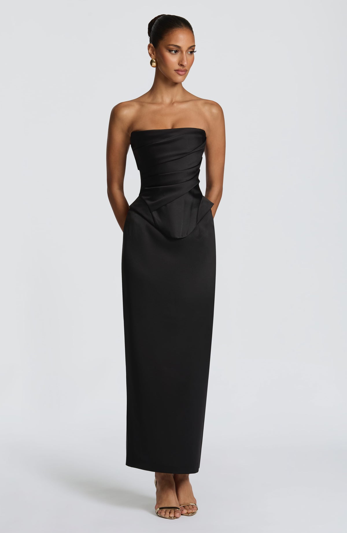 Calliope Midi Skirt in Black