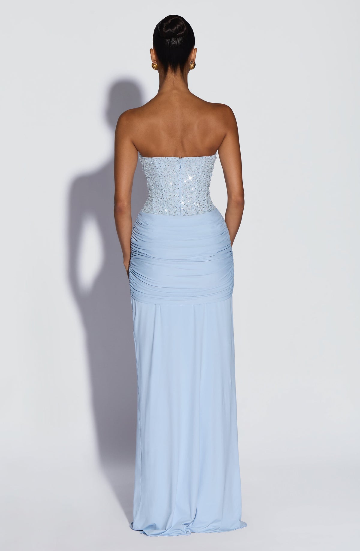 Carina Maxi Dress in Glacier Blue