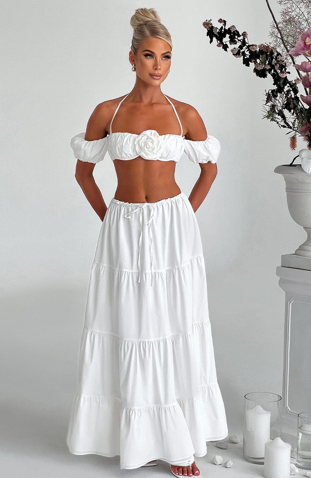 Carmen Top in Ivory