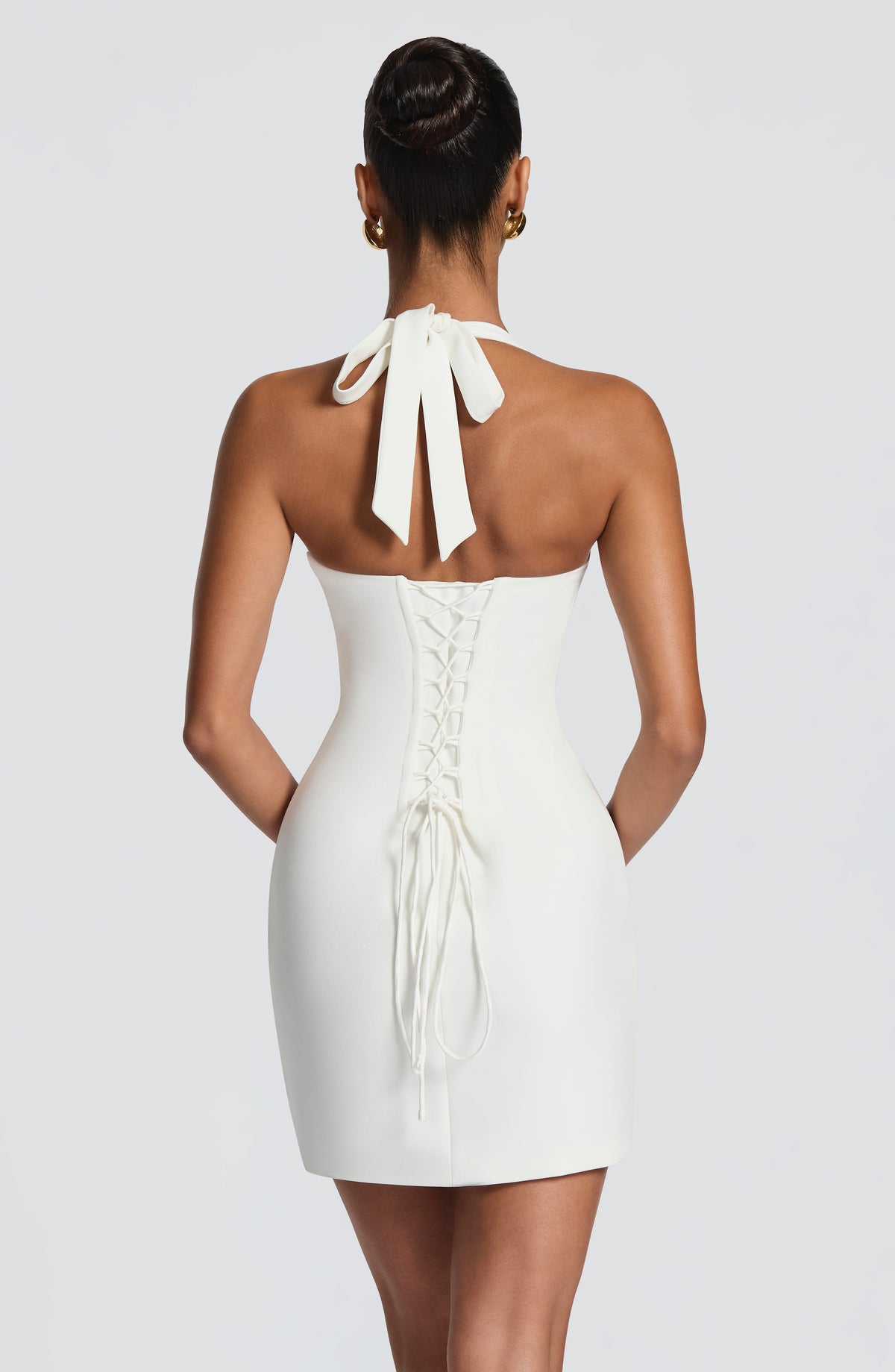 Cassara Mini Dress in Ivory