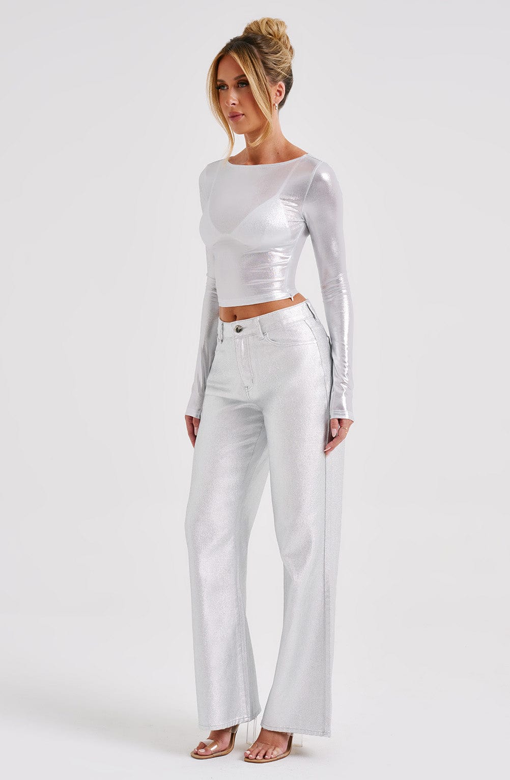 Cassidine Pants in Silver