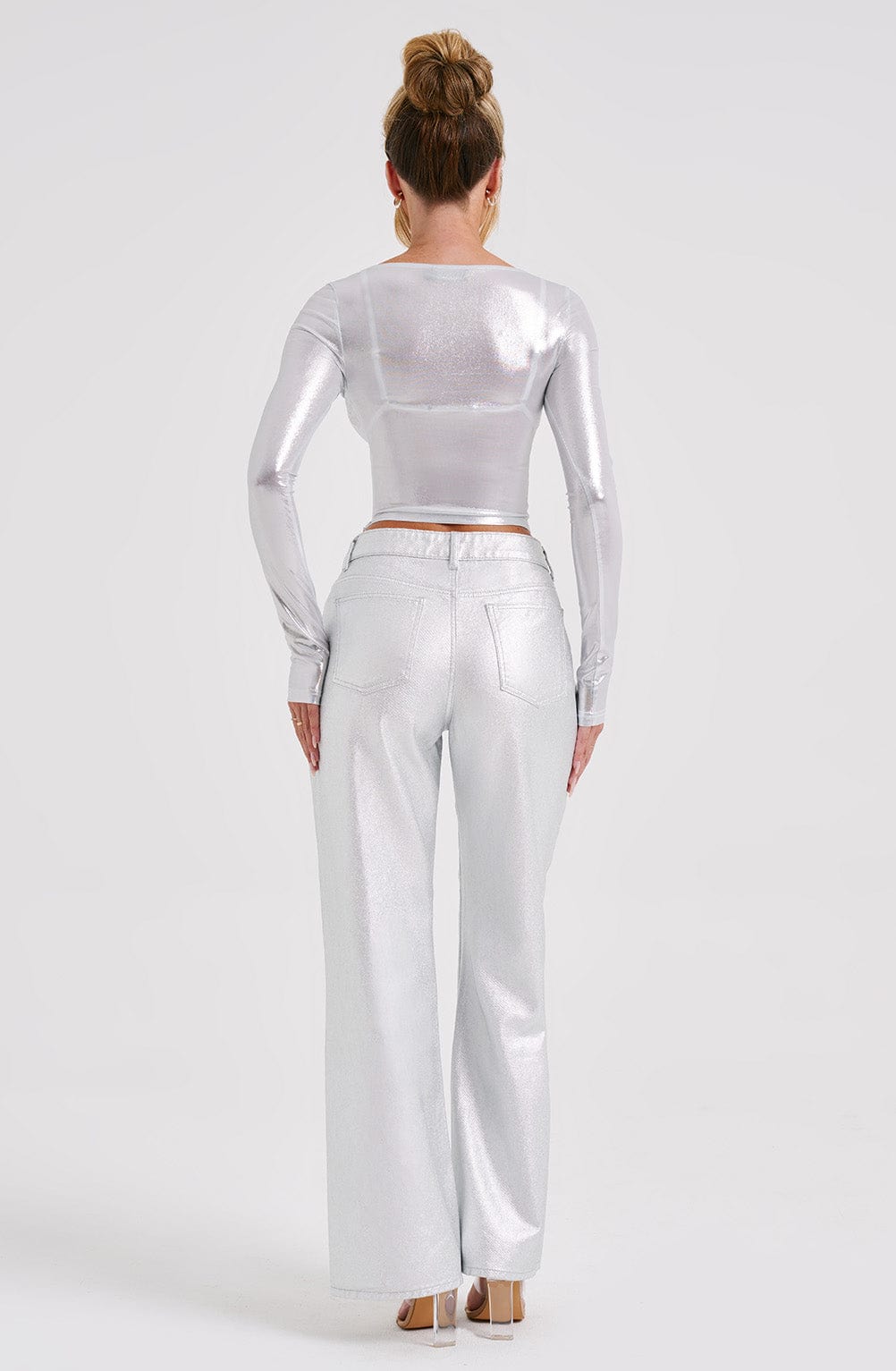 Cassidine Pants in Silver